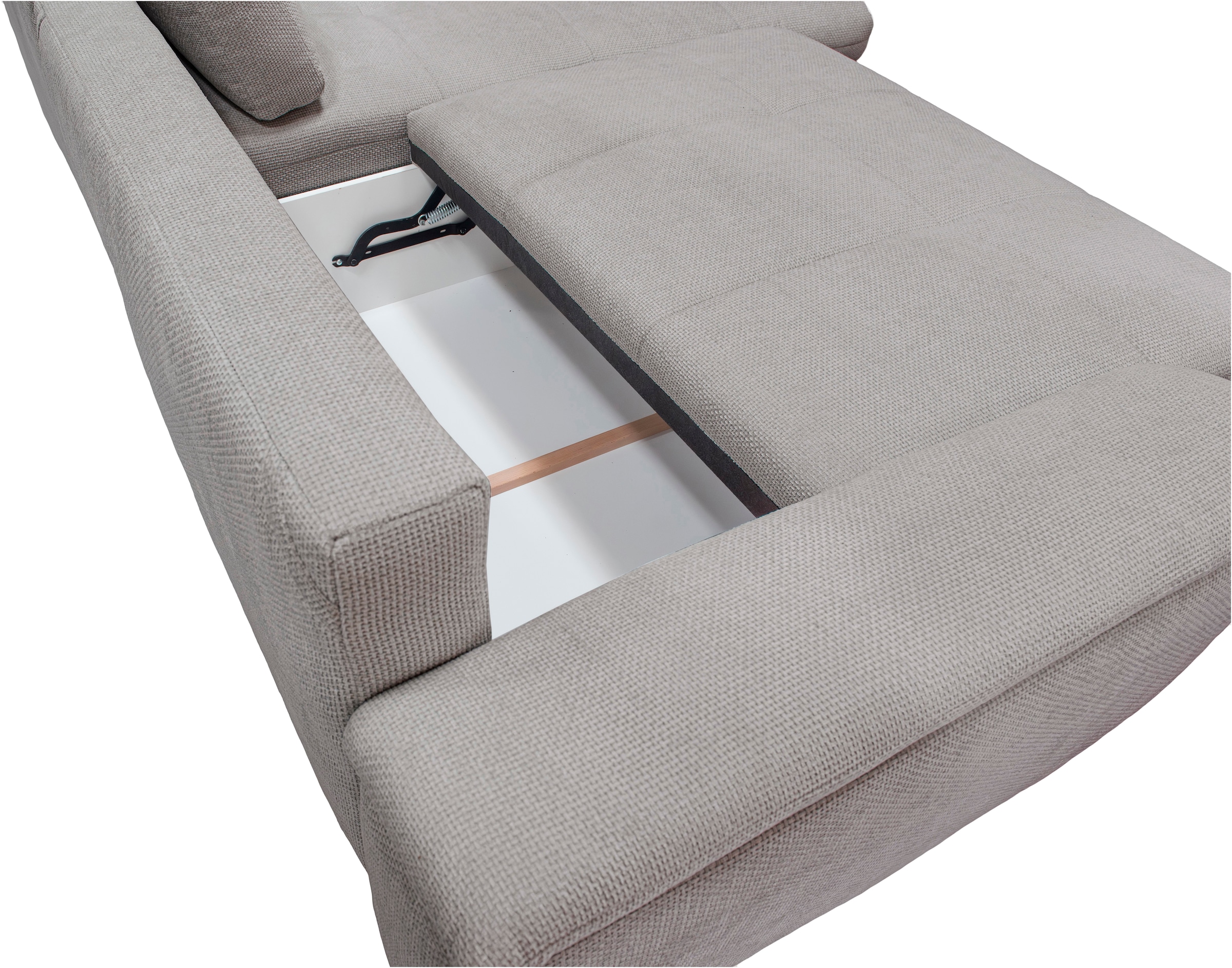 exxpo - sofa fashion Ecksofa »Casa Grande inkl. Bettfunktion & Bettkasten, OTTOs Choice, bequem« Breite 268cm, L-Form, guter Sitzkomfort, große Liegefläche