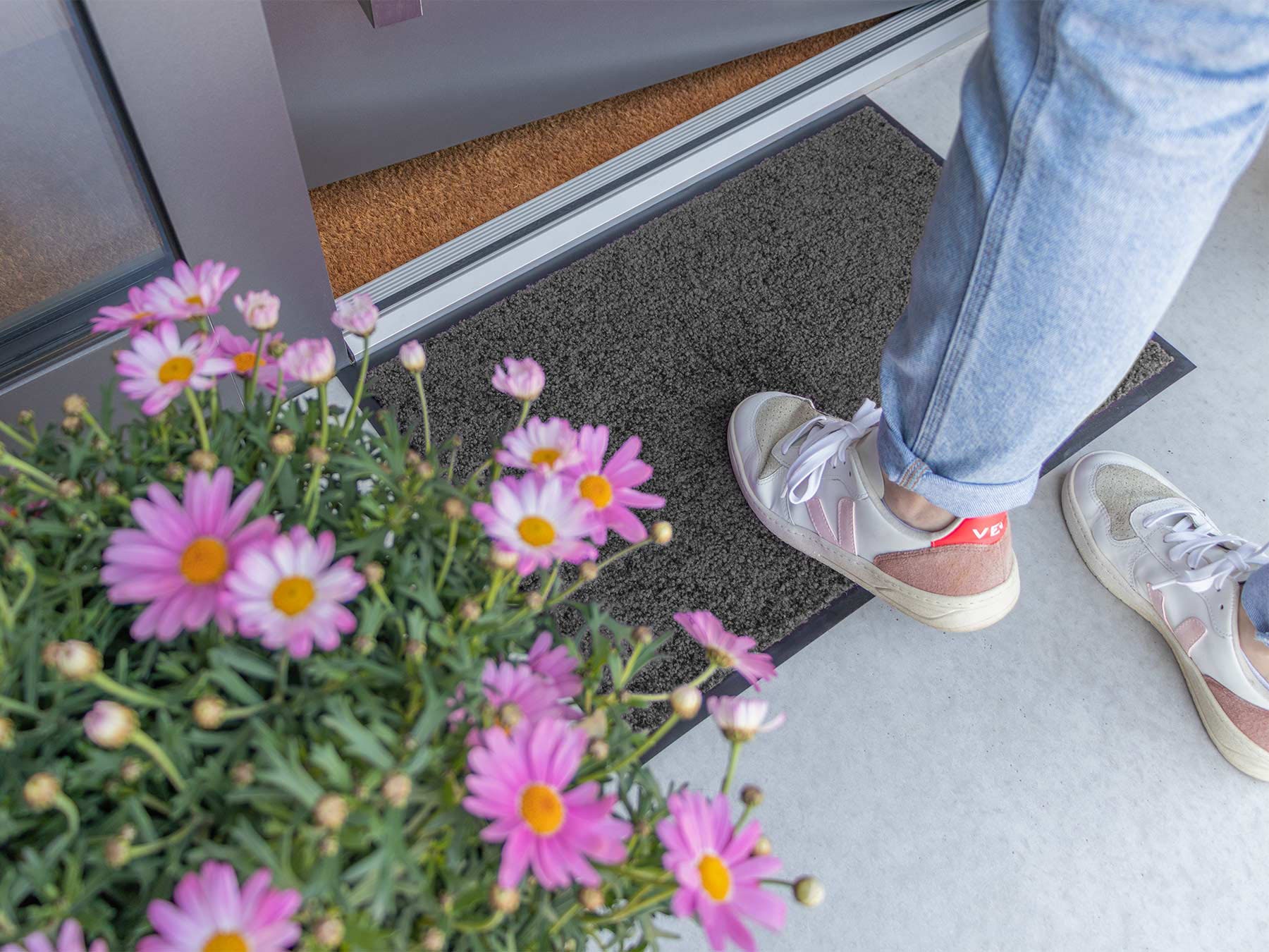 Primaflor-Ideen in Textil Fußmatte »CLEAN, Made in Belgium«, rechteckig, 8,5 mm Höhe, Schmutzfangmatte, große Farbauswahl, waschbar
