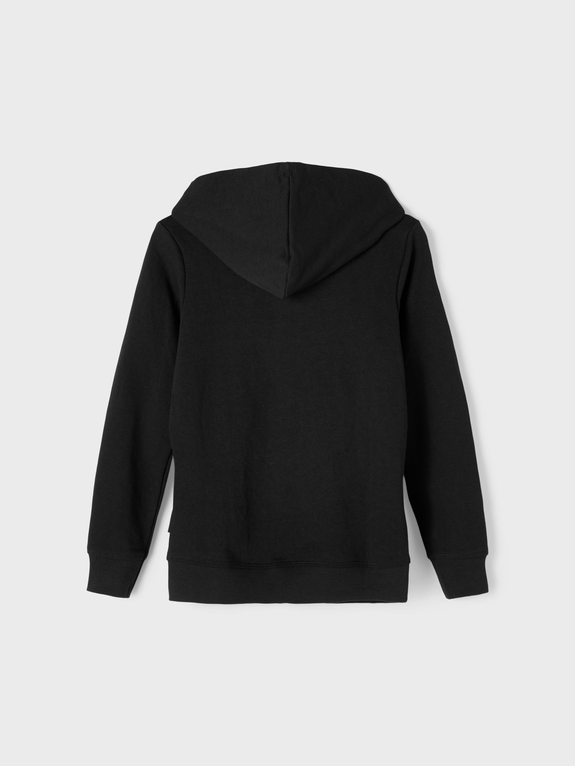 Name It Kapuzensweatjacke »NKMNESWEAT CARD W HOOD BRU NOOS«, in klassischer Form mit Kängurutasche