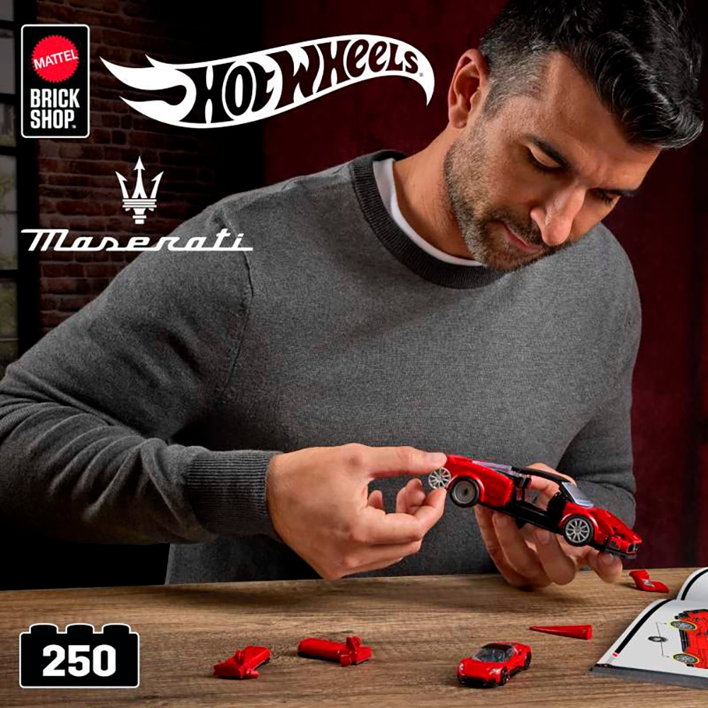 Mattel® Modellbausatz »Mattel Brick Shop, Hot Wheels, SPEED SERIES MASERATI MC20«, (250 St.), 1:32