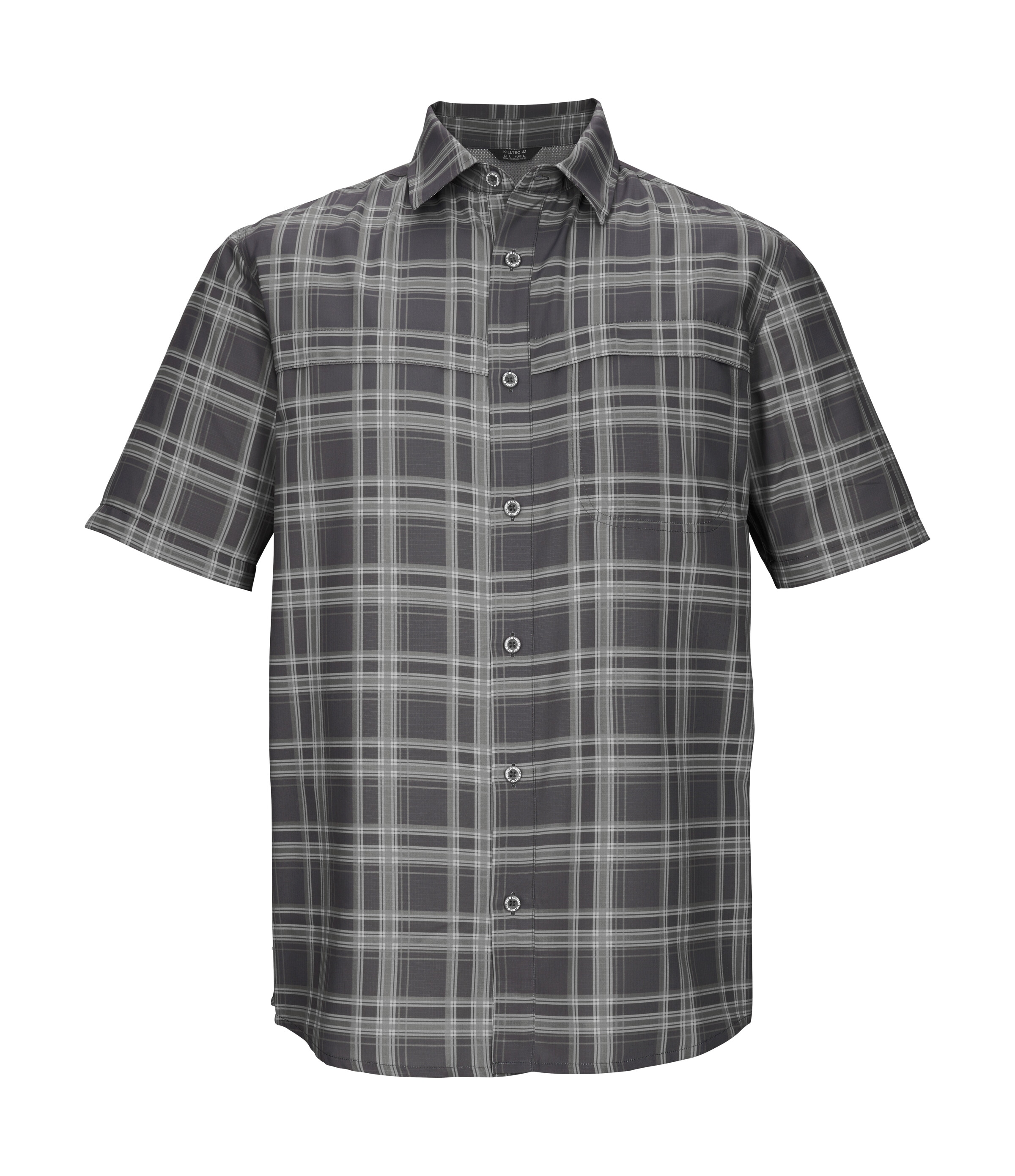 Killtec Funktionshemd »KOS 64 MN WVN SHRT« Karierte Herrenhemd, schnelltrocknend, mit Brusttaschen