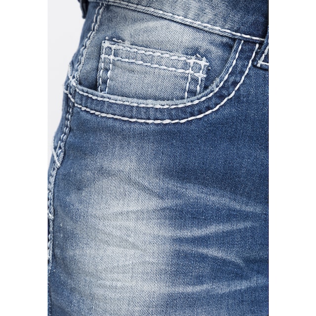 Arizona Slim-fit-Jeans »Heavy Washed - Shaping«, Mid Waist bei OTTOversand