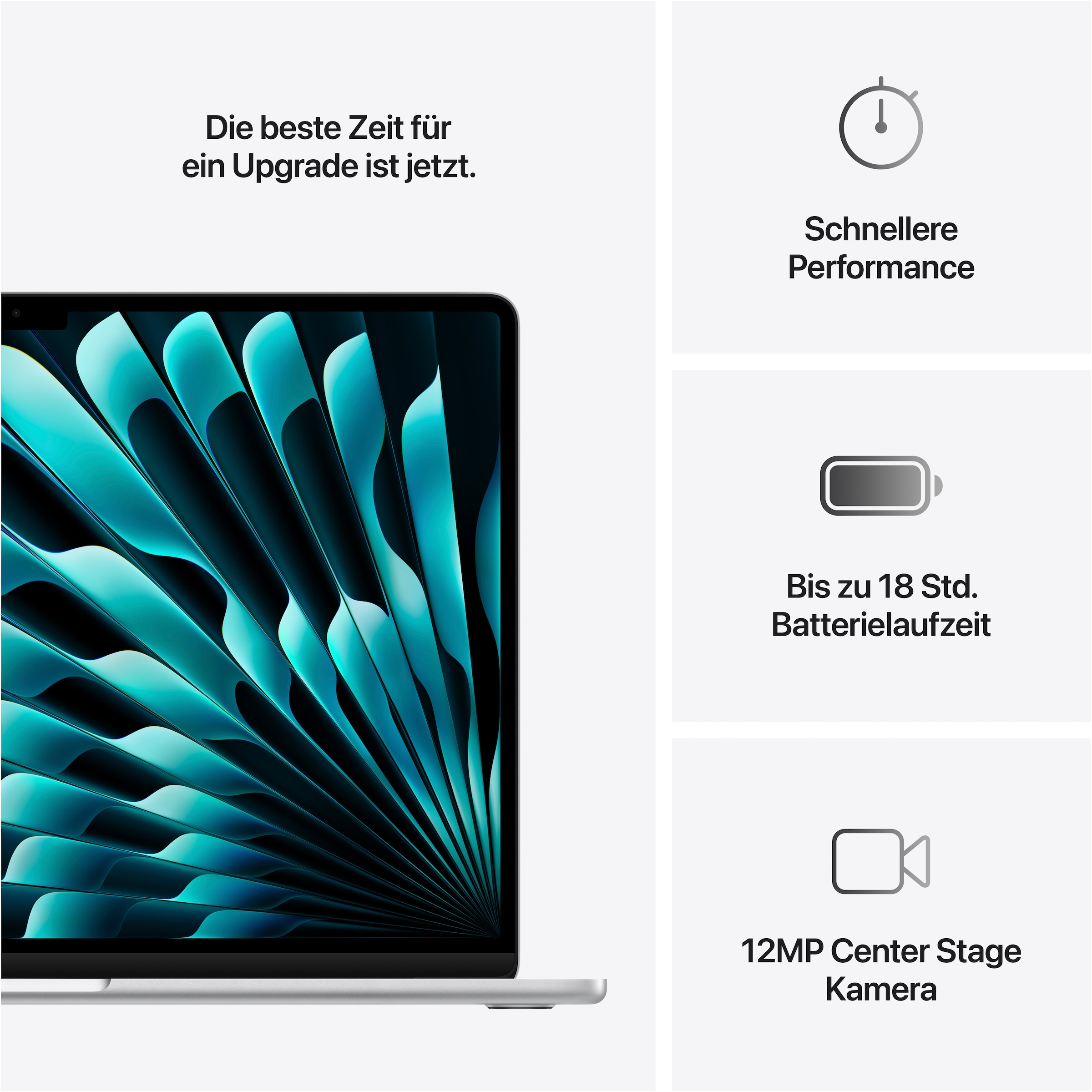 Apple Notebook »MacBook Air 15"«, 38,91 cm, / 15,3 Zoll, Apple, M4, 10-Core GPU, 512 GB SSD