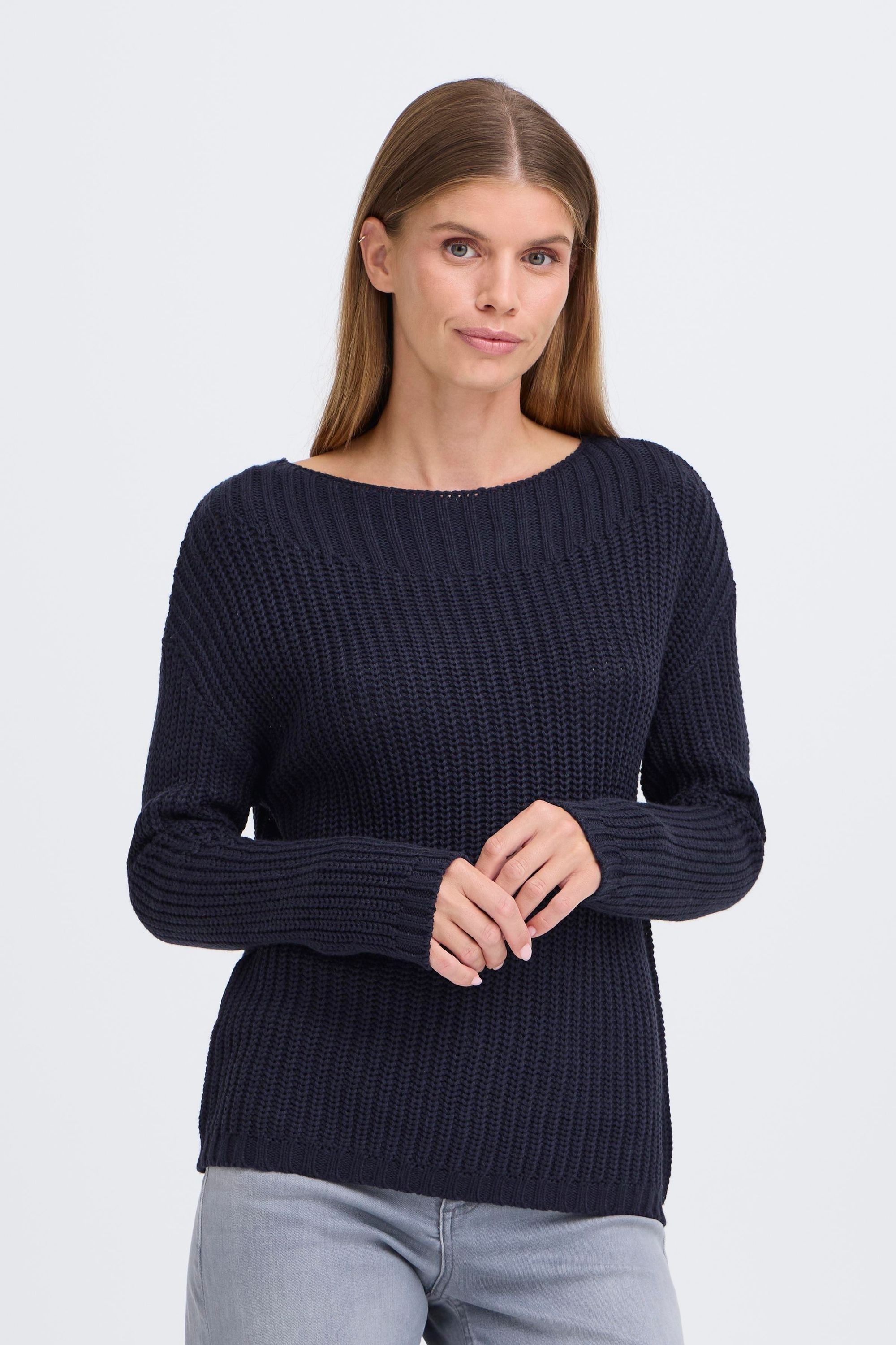 OXMO Strickfleece-Pullover »Strickpullover OXKanna«