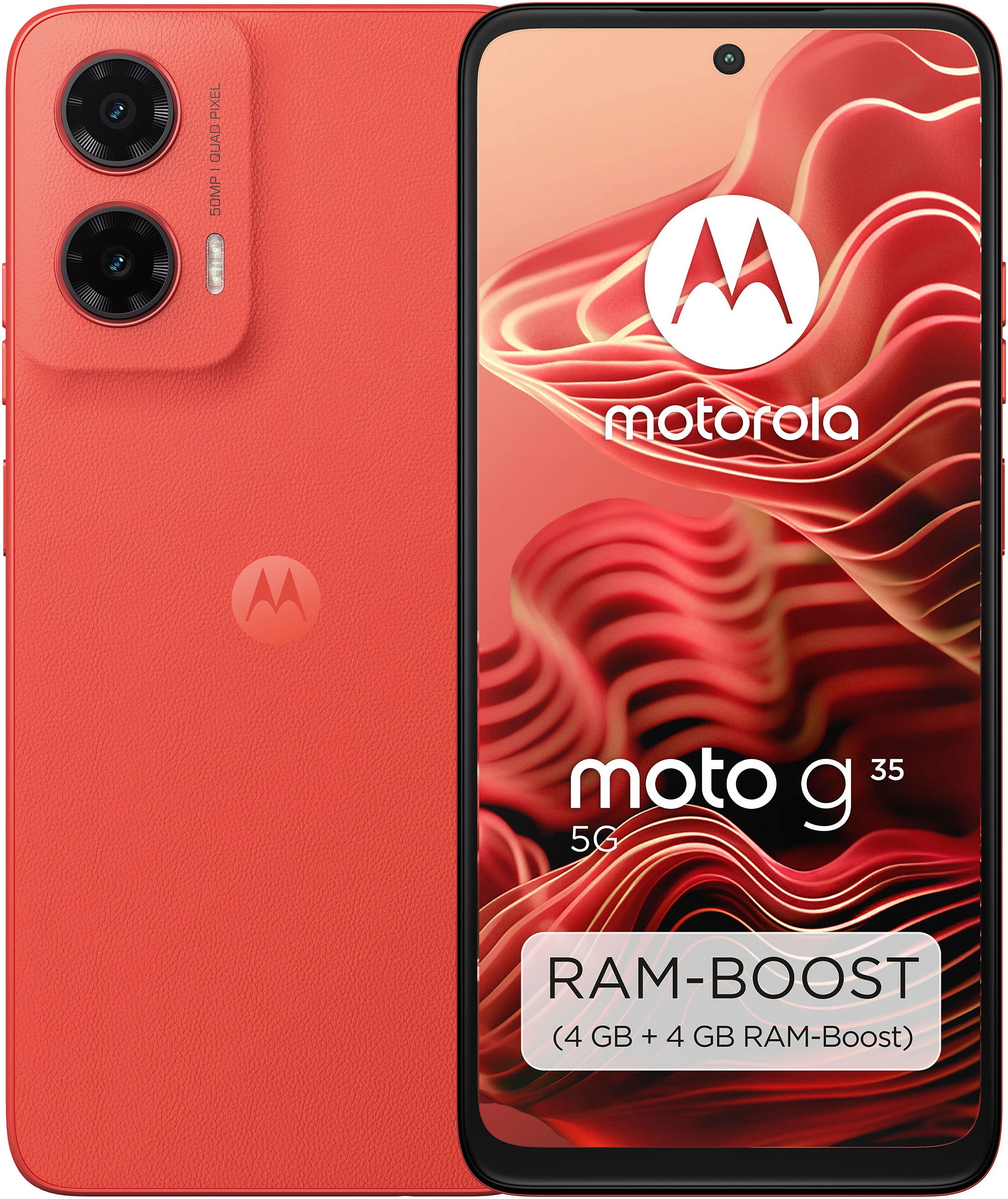 Motorola Smartphone »moto g35 5G«, Guava Red