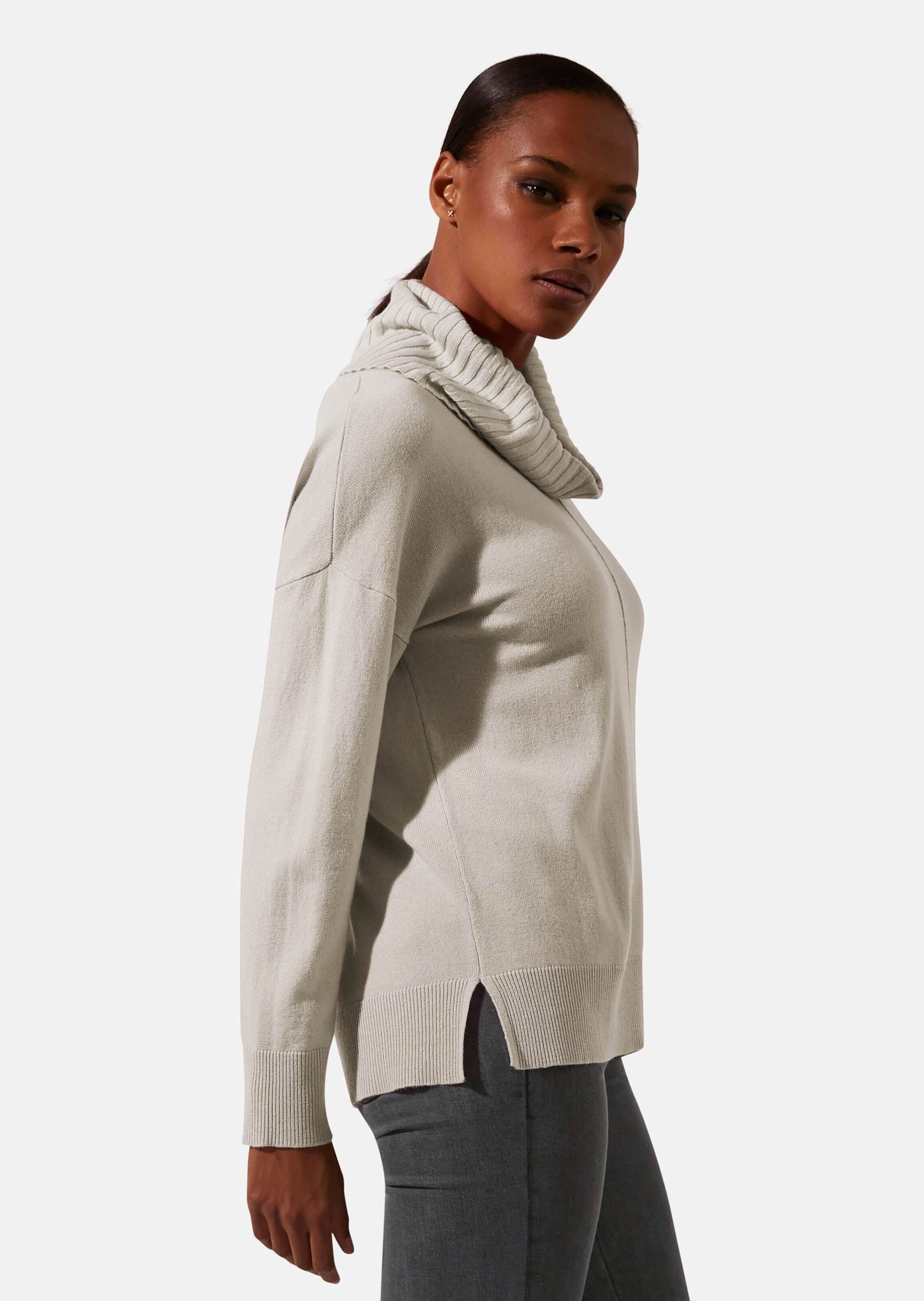 MADELEINE Longpullover »Pullover Pullover mit großem Capuchon-Kragen«