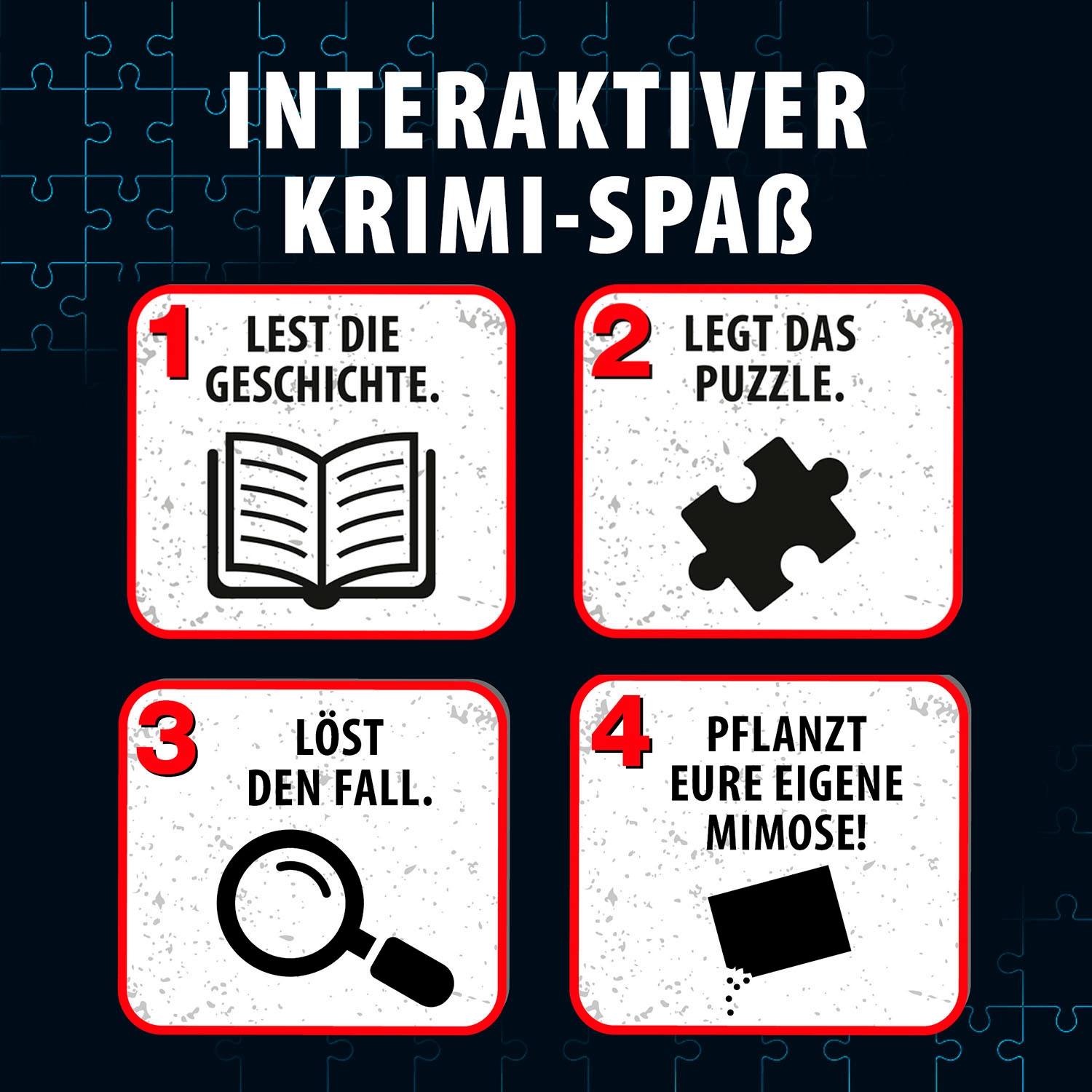 Kosmos Puzzle »Krimipuzzle Die drei ??? Die Blüte des Verderbens«, Made in Germany