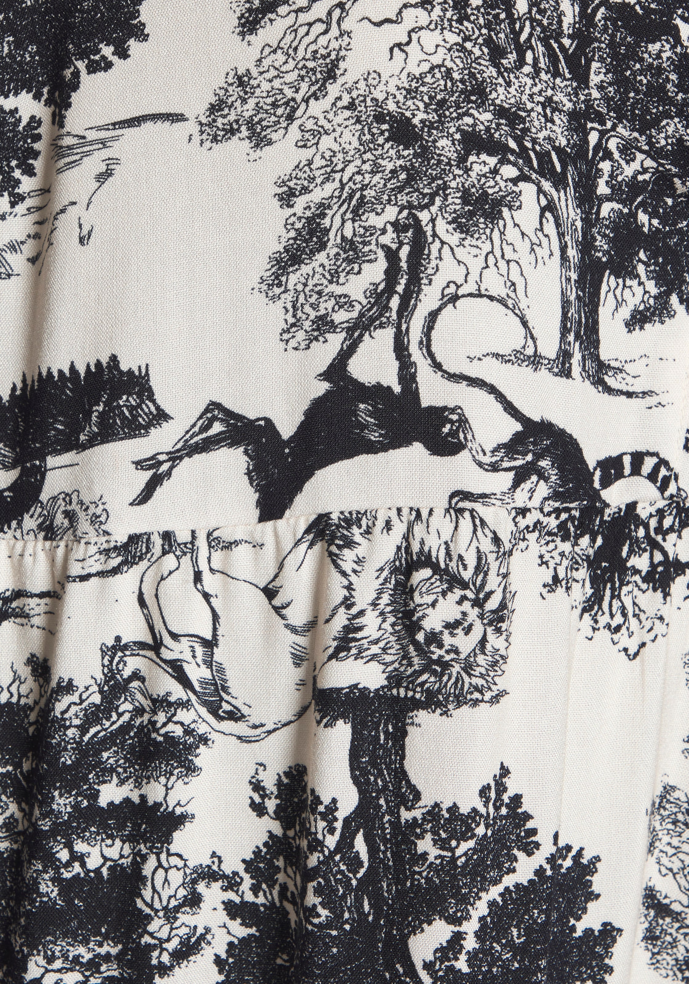 LASCANA Strandkleid mit Alloverdruck, Tunika, Blusenkleid aus Viskose