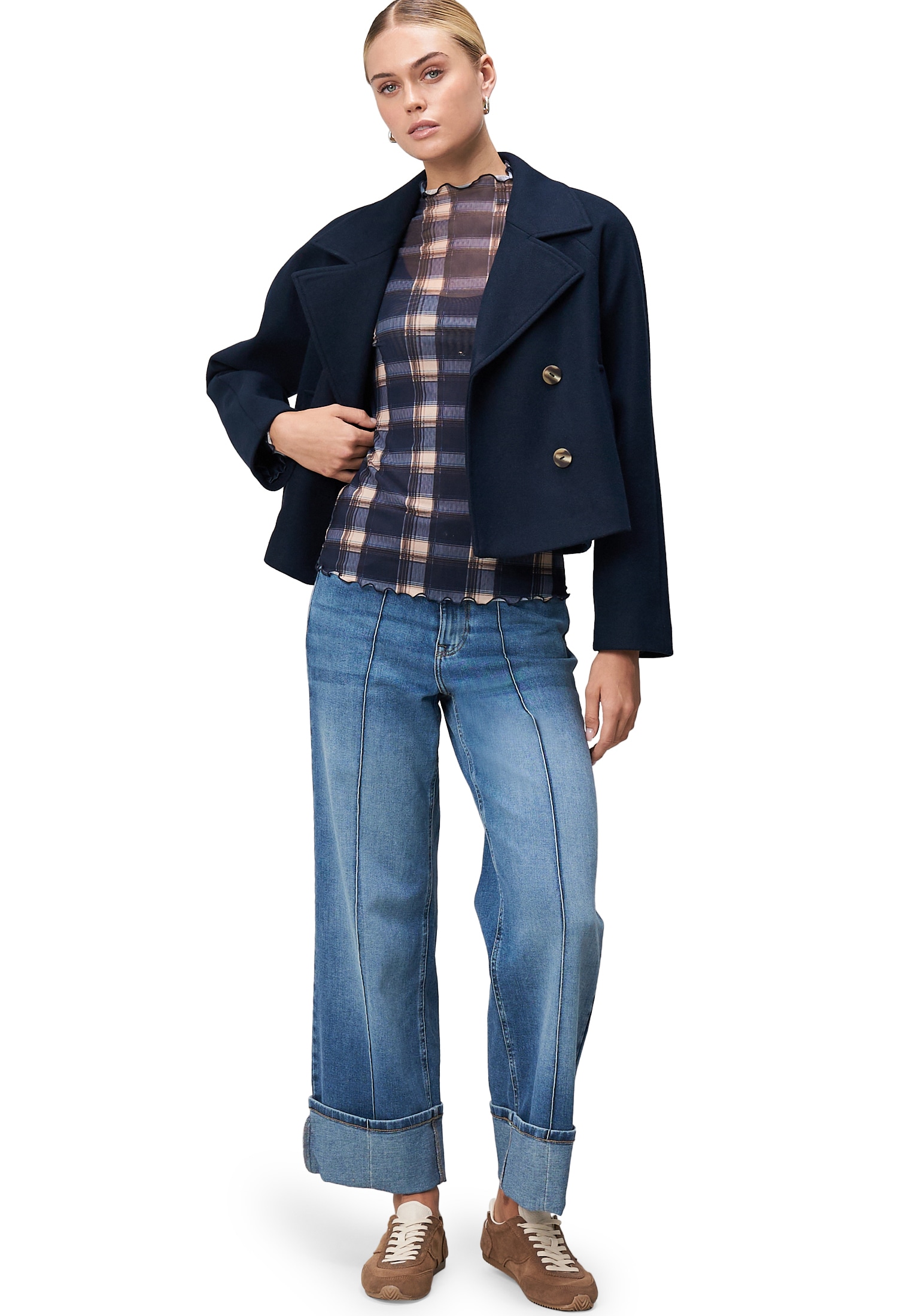 Zero Langarmshirt »Mesh Langarmshirt mit Druck«