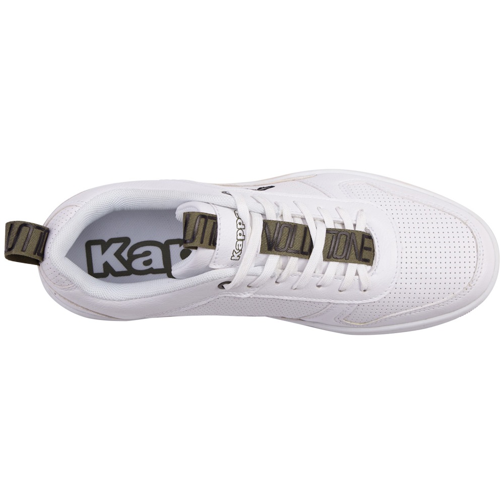 Kappa Sneaker, mit Evolution Ambigramm auf Zungen- und Fersenloops