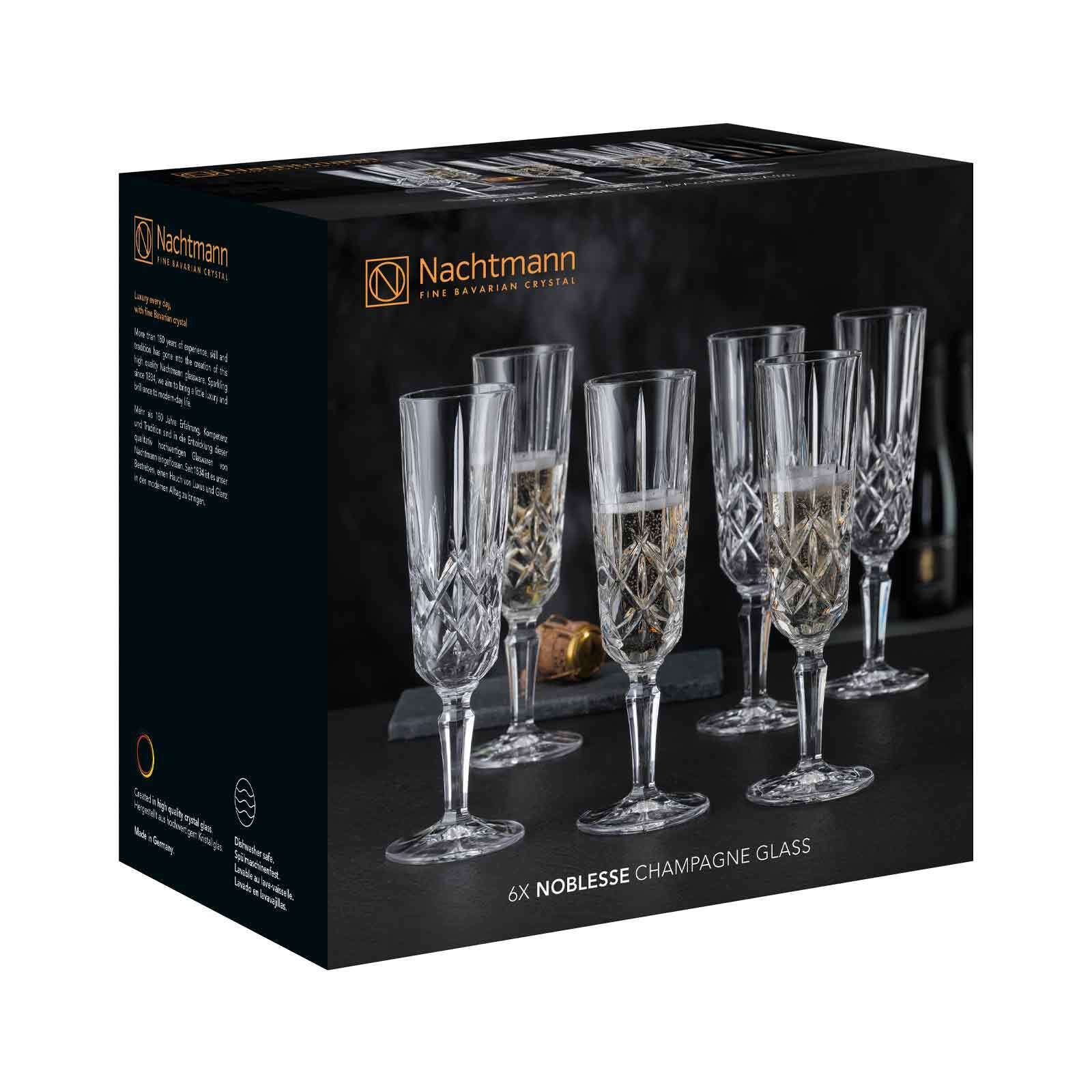 Nachtmann Sektglas »Champagnergläser Noblesse 155 ml 6er Set transparent«