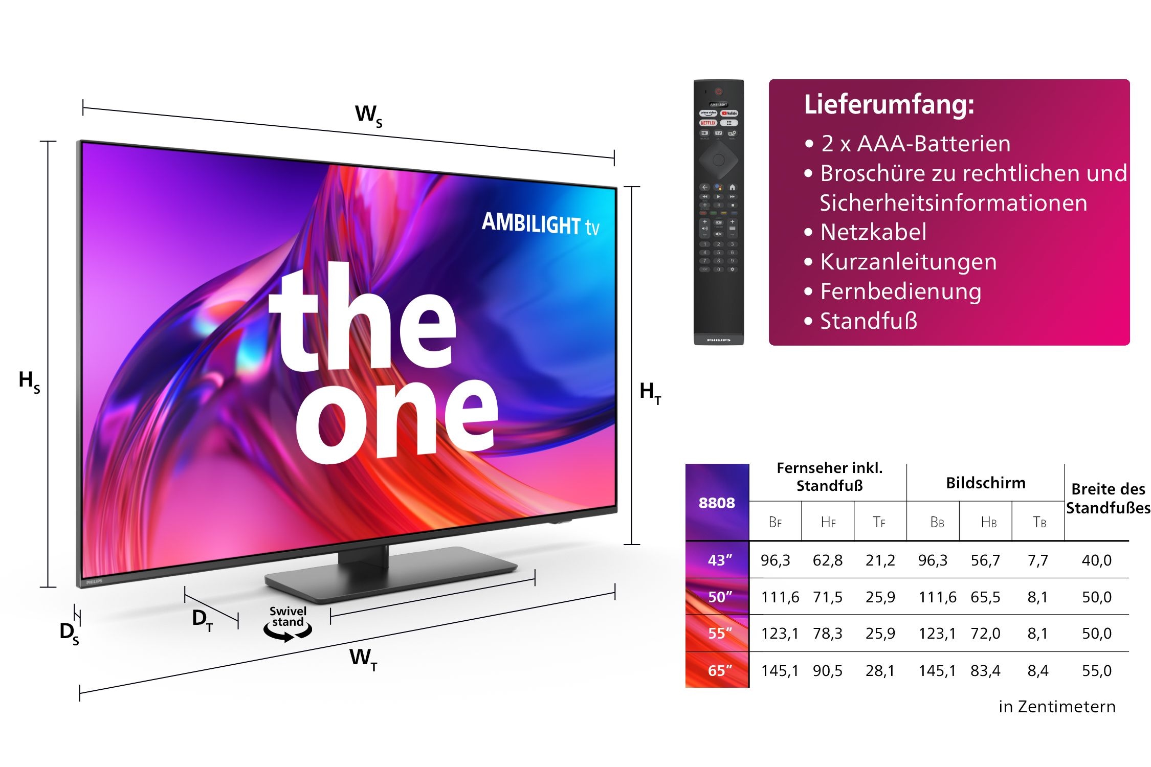 4K bei HD, TV LED-Fernseher cm/65 kaufen Philips Android OTTO 164 TV-Smart-TV-Google »65PUS8808/12«, Ultra Zoll,