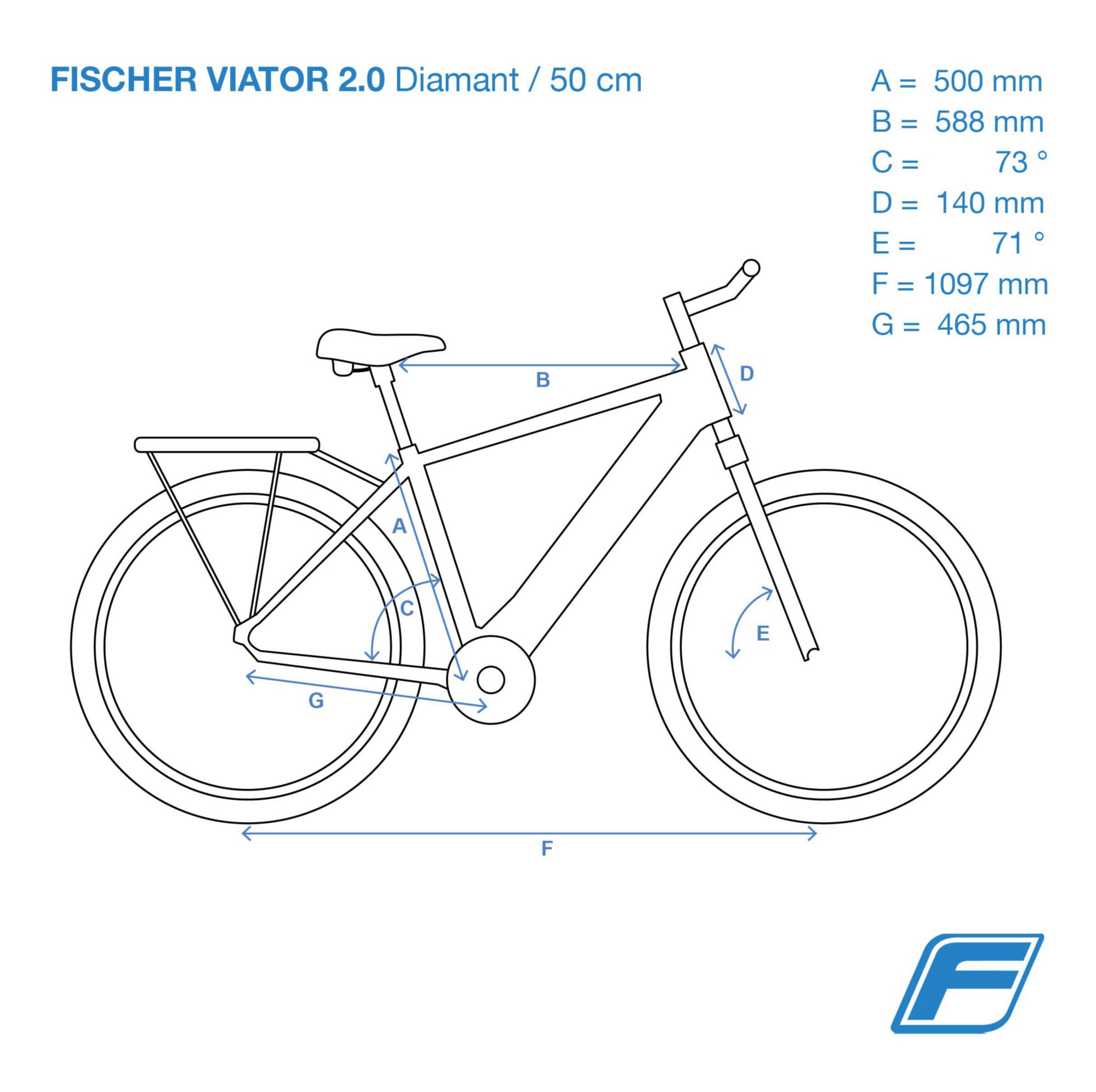 FISCHER Fahrrad E-Bike »VIATOR 2.0 557 50«, 8 Gang, Shimano, Acera Kettenschaltung, (mit Akku-Ladegerät-mit Werkzeug)