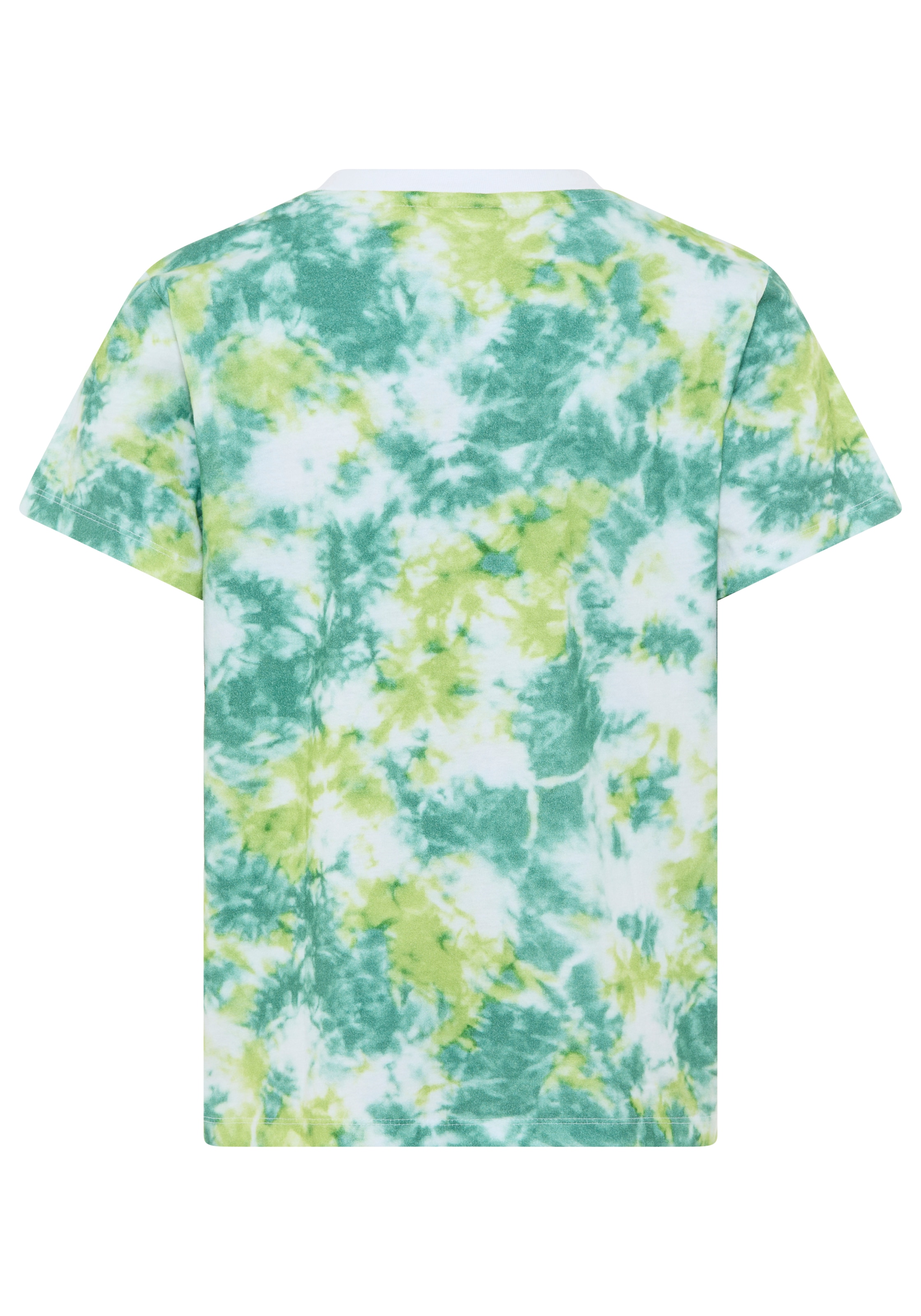 KangaROOS T-Shirt »Kangaroos T-Shirt Batik-Optik« Basic Passform, Kurzarm, mit Batikmuster und Allover-Druck