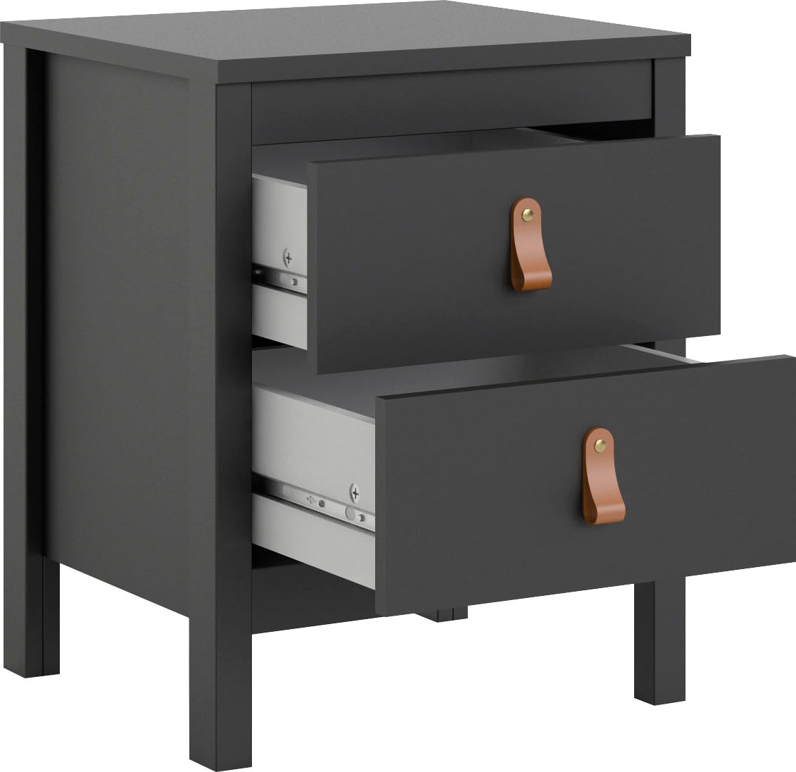 Home affaire Nachttisch »Nachtkommode, Nachtschrank, Beistelltisch« mit 2 Schubladen, Breite 44 cm, Höhe 54 cm