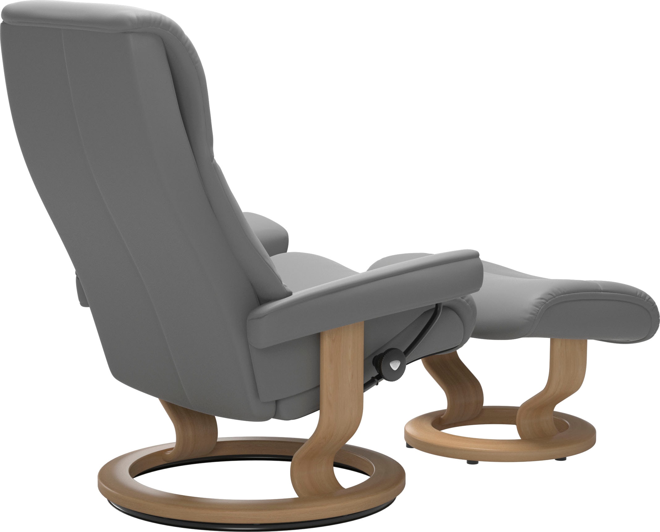 Stressless® Relaxsessel »View« Set, Relaxsessel mit Hocker,  mit Classic Base, Größe M,Gestell Eiche