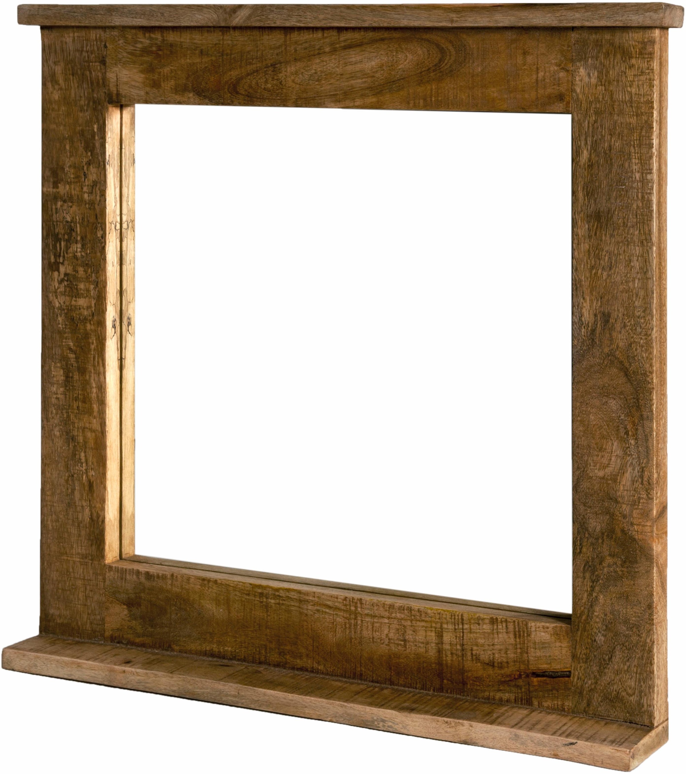 SIT Spiegel »Frigo« Mangoholz im Antik-Look, mit Ablage, Shabby Chic, Vintage