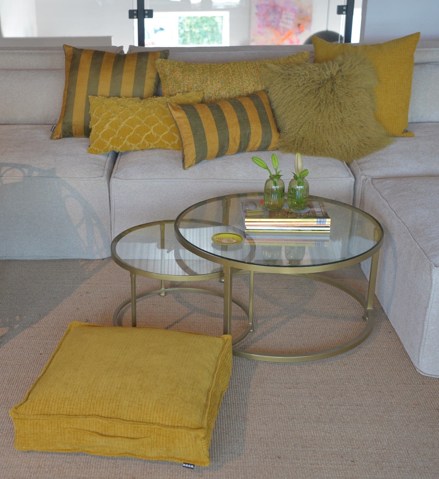 H.O.C.K. Sitzauflage »Jonny« Cordkissen inkl. Füllung, 50x50x10cm, Matratzenkissen, strukturiert