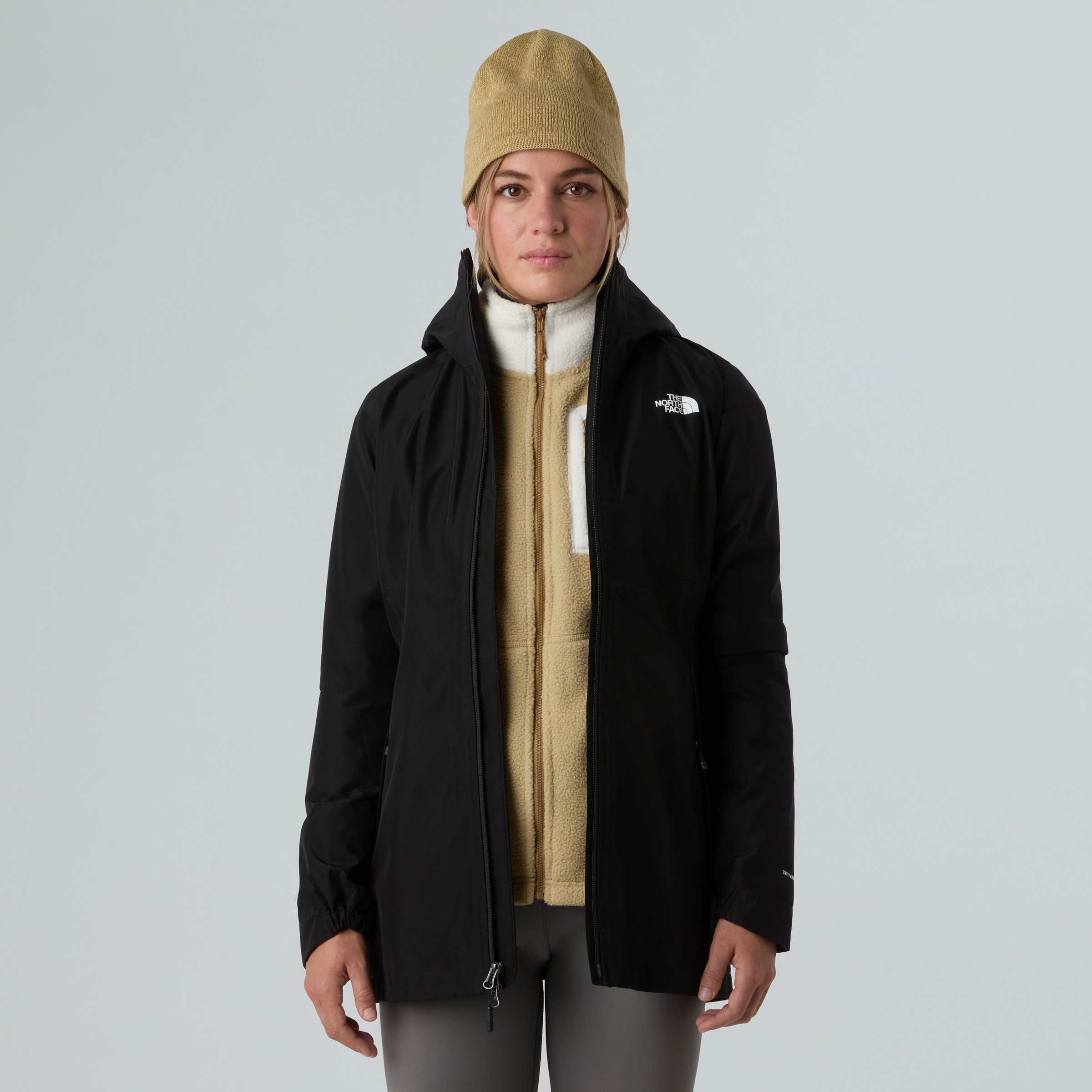 The North Face Funktionsmantel »W HIKESTELLER PARKA SHELL JACKET«, (1 tlg.), Wasserdicht, winddicht, feminin – Übergangsjacke