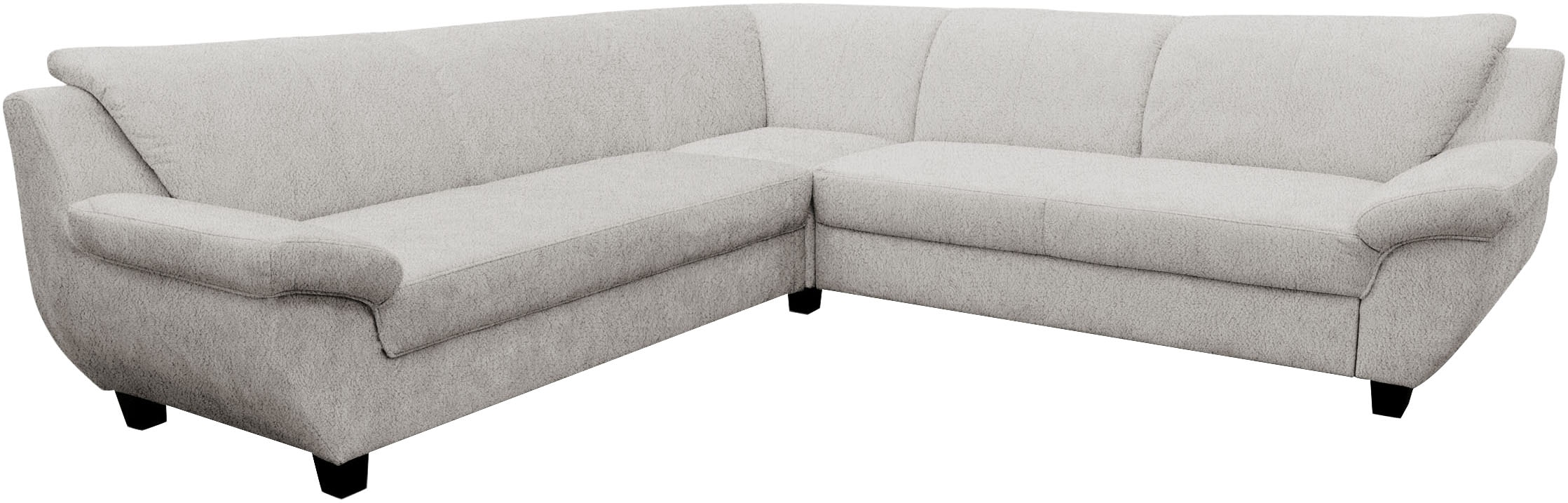 OTTO home Ecksofa »Sillkeborg 251 x 251 cm, formschönes Sofa mit dunklen Füßen« aus haustierfreundlichem Pet Friendly Bezug