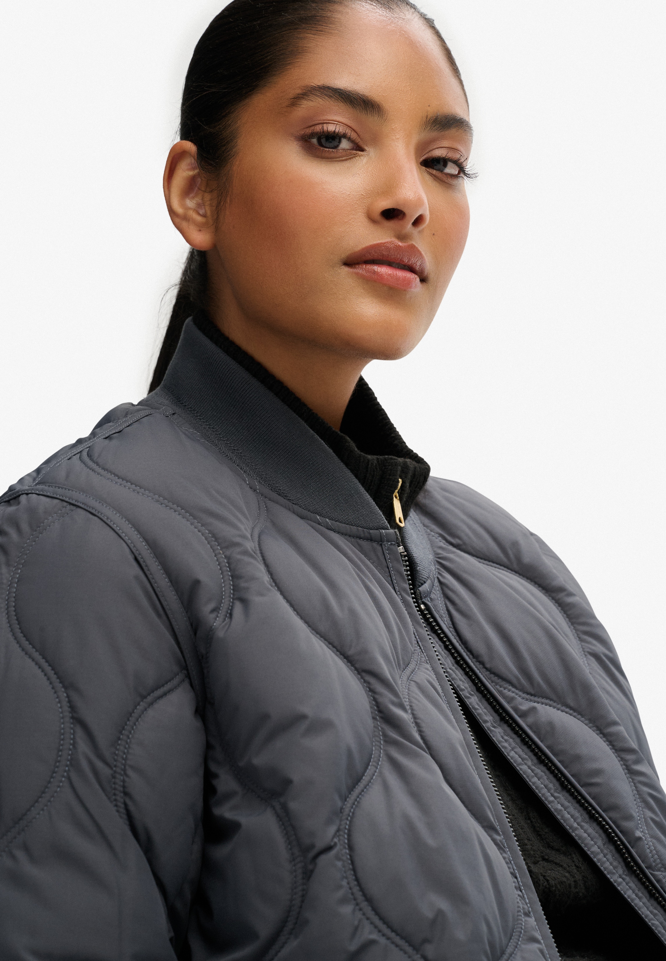 Superdry Steppjacke »SHORT QUILTED LINER JACKET«, ohne Kapuze