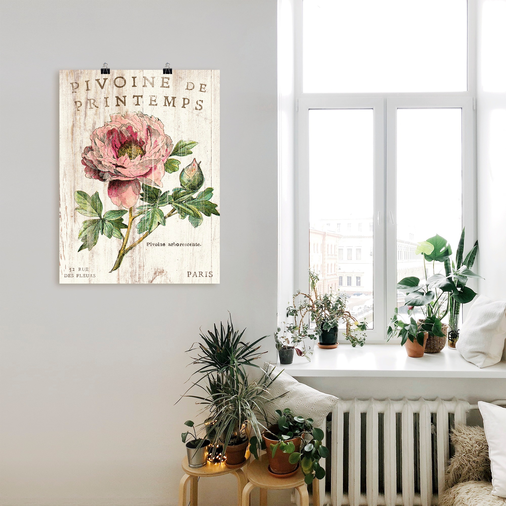Artland Wandbild »Pfingstrose«, Blumen, (1 St.), als Leinwandbild, Poster, Wandaufkleber in verschied. Größen
