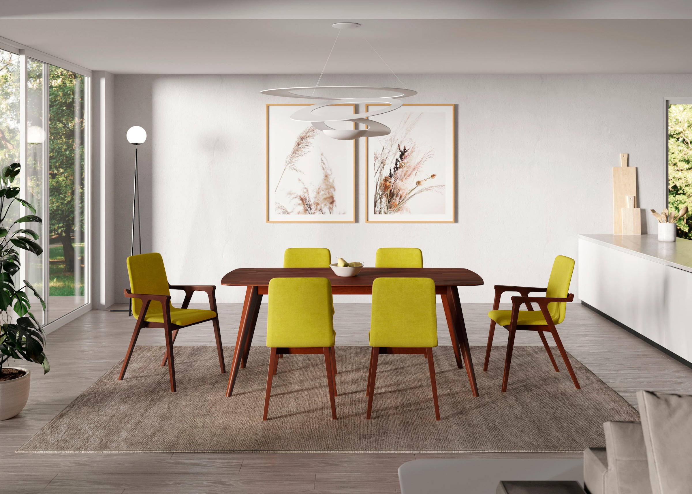 INOSIGN Stuhl »Sandy« () 2 Stk.mit verschiedenen Stuhlbeinfarben und Farbvarianten, Sitzhöhe 47 cm