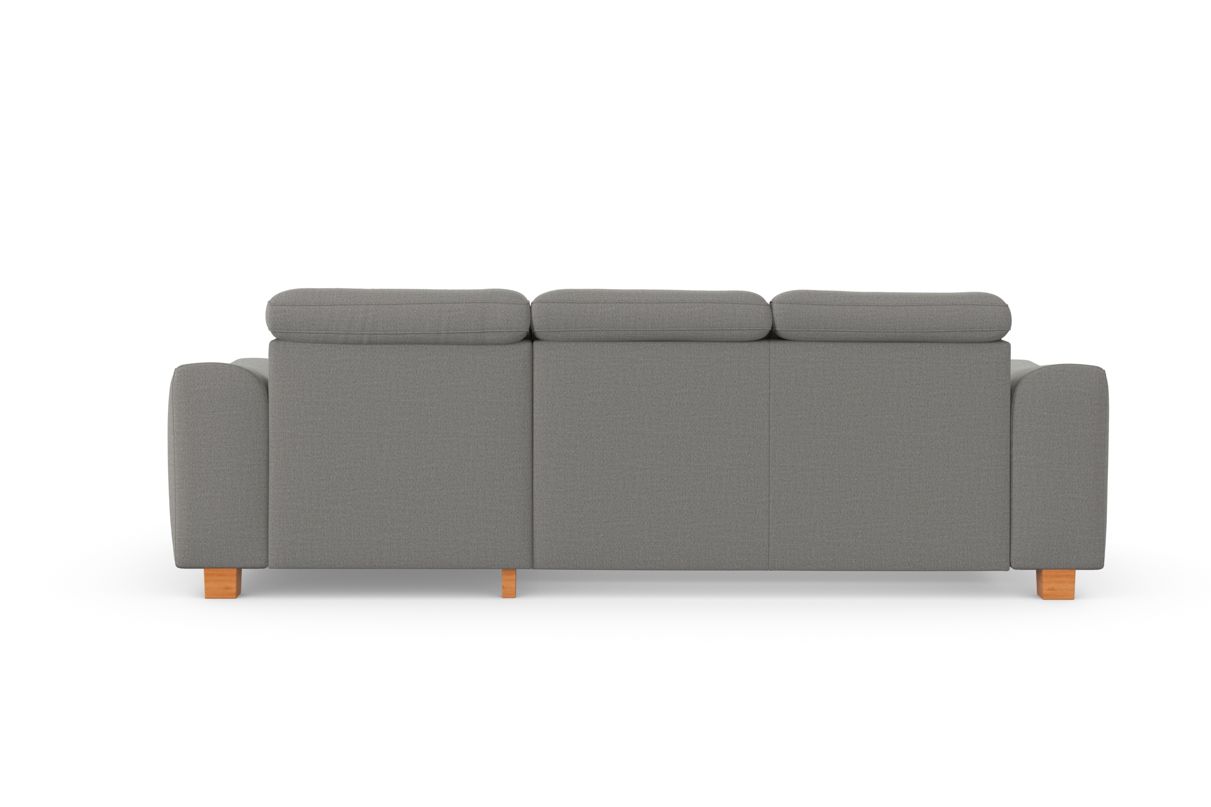 sit&more Ecksofa »Dundee L-Form« mit Federkern und Massivholzfüßen, wahlweise mit Kopfteilverstellung