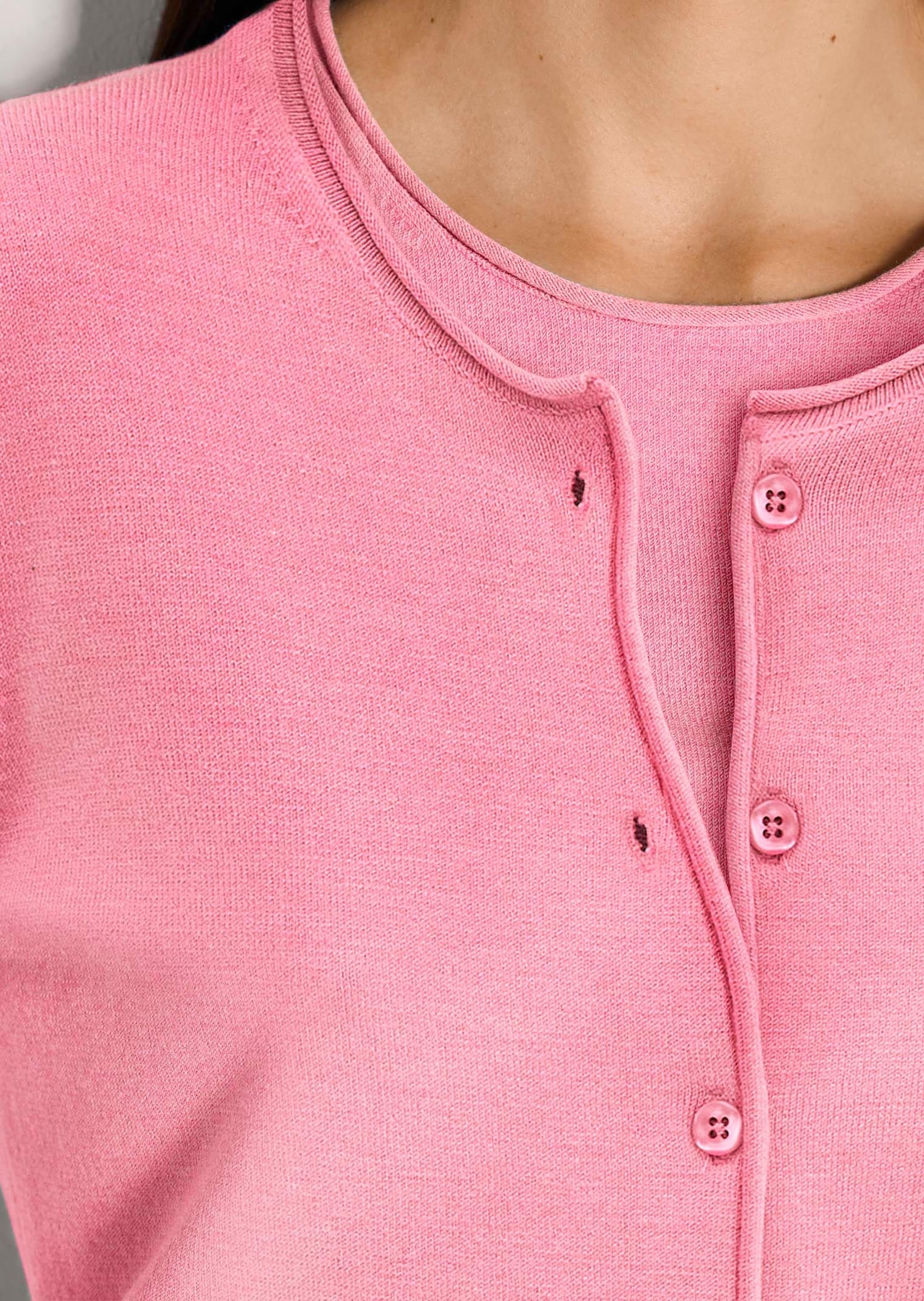 MADELEINE 2-in-1-Strickjacke »Twinset Basic Strickjacke mit Halbarmpullover«