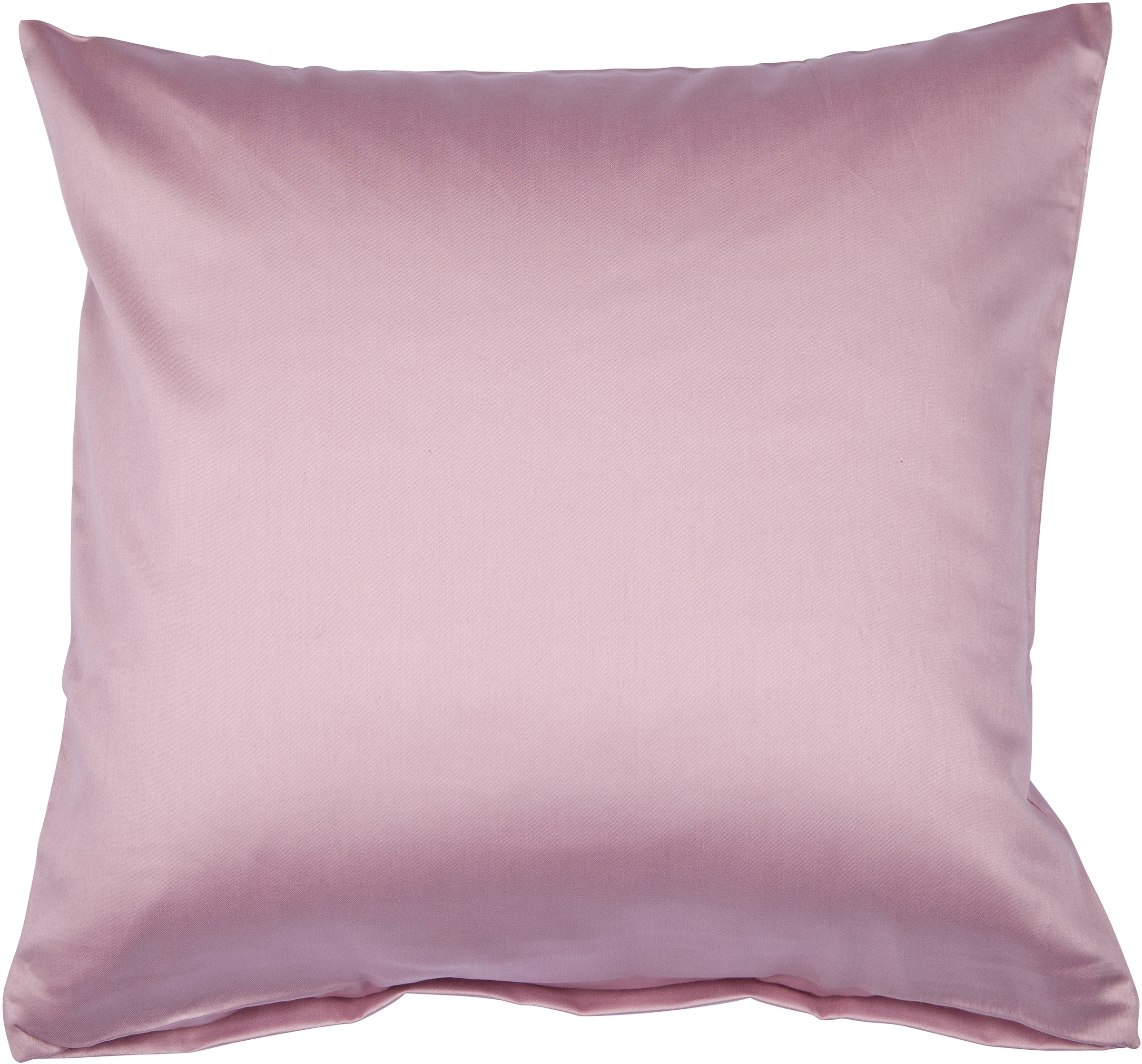 Janine Kissenbezug »Colors Mako Satin« mit Reißverschluss, uni Kissenhülle, feinfädig, 100% Baumwolle