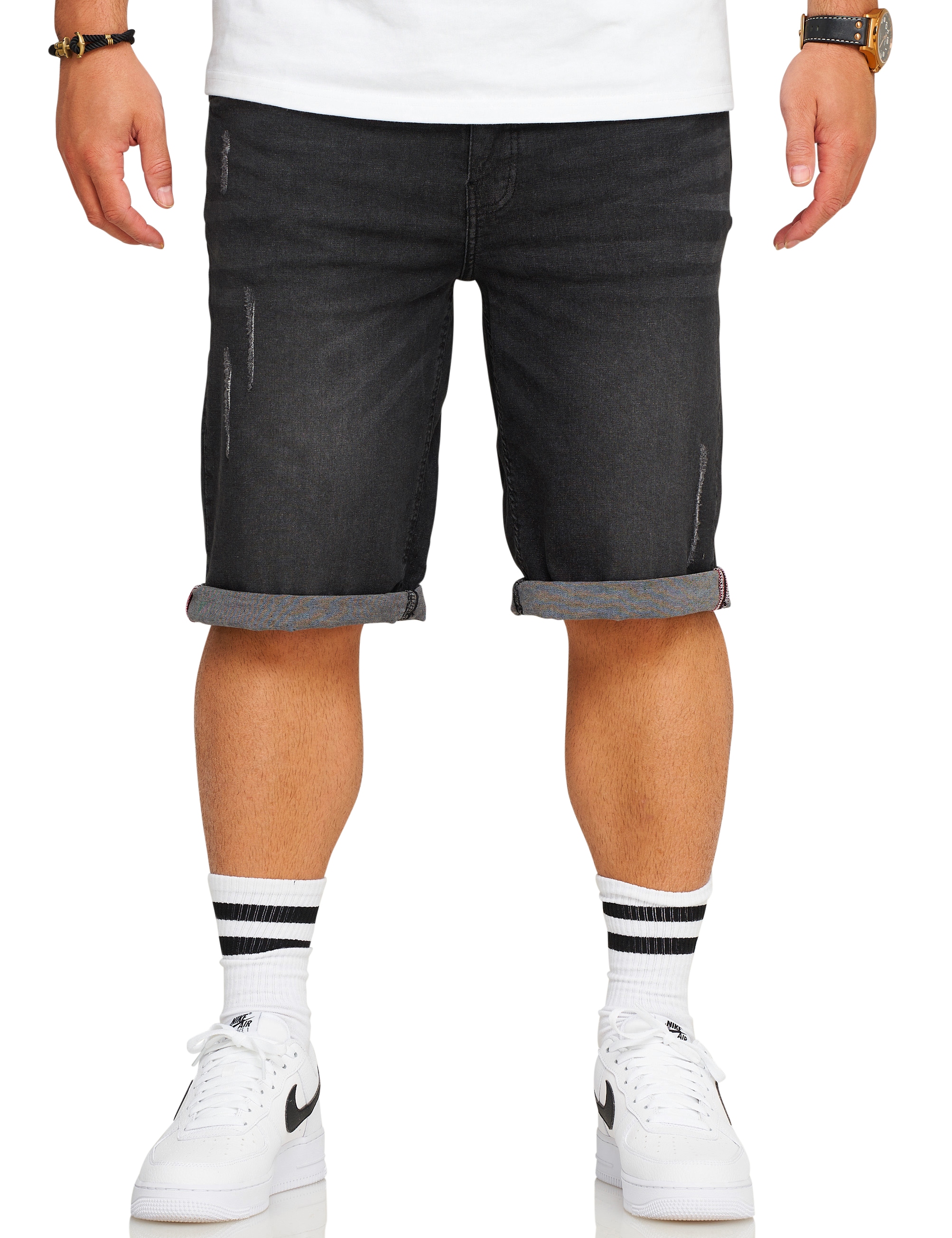 SOULSTAR Shorts »SOULSTAR Shorts S2ALOJA«  Herren Kurze Hose Jeans Shorts Bermuda Stretch Regular-Fit