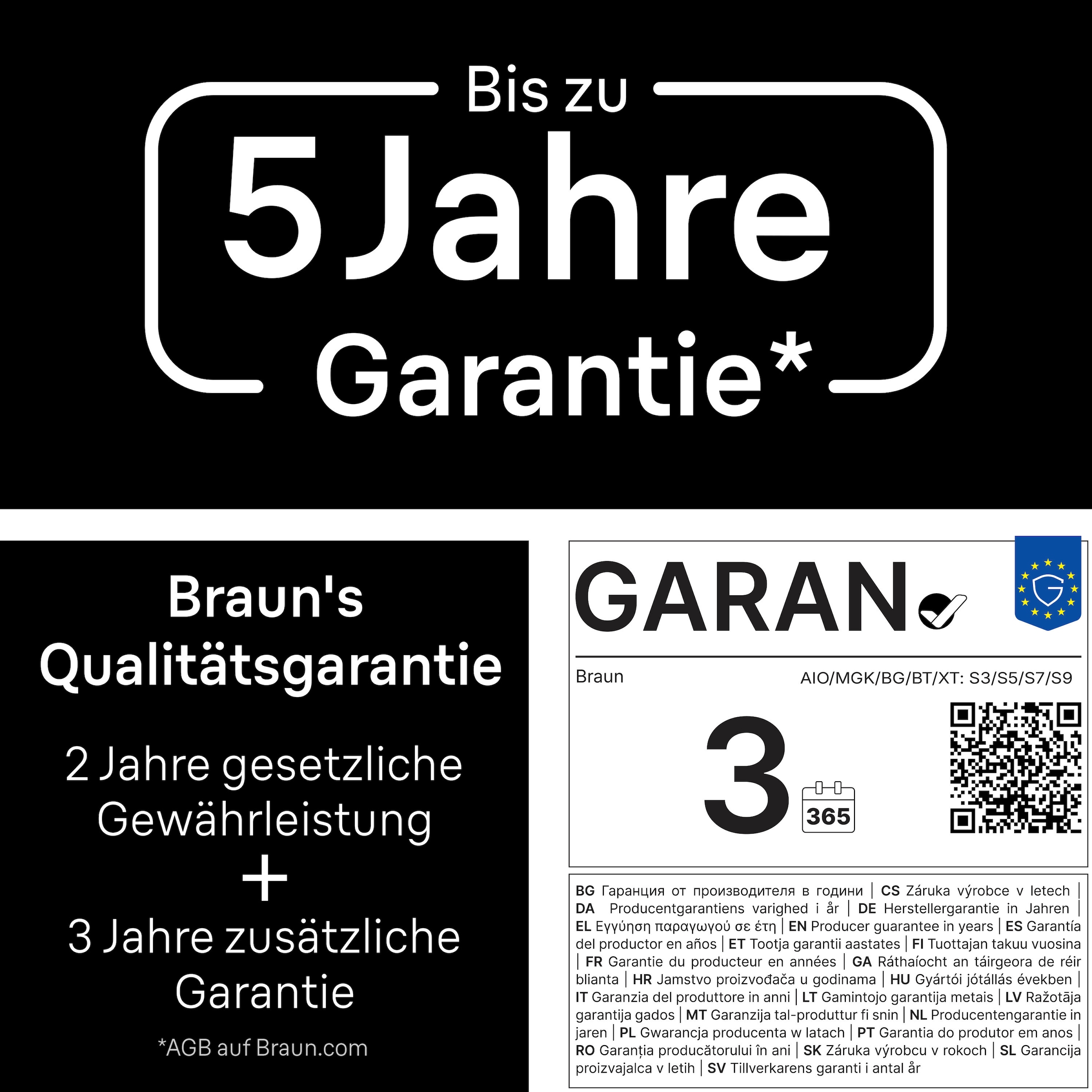 Braun Haarschneider »Barttrimmer Series 3 BT3520« ultrascharfe Klinge, 50 Min Akkulaufzeit, 40 Längeneinstellungen