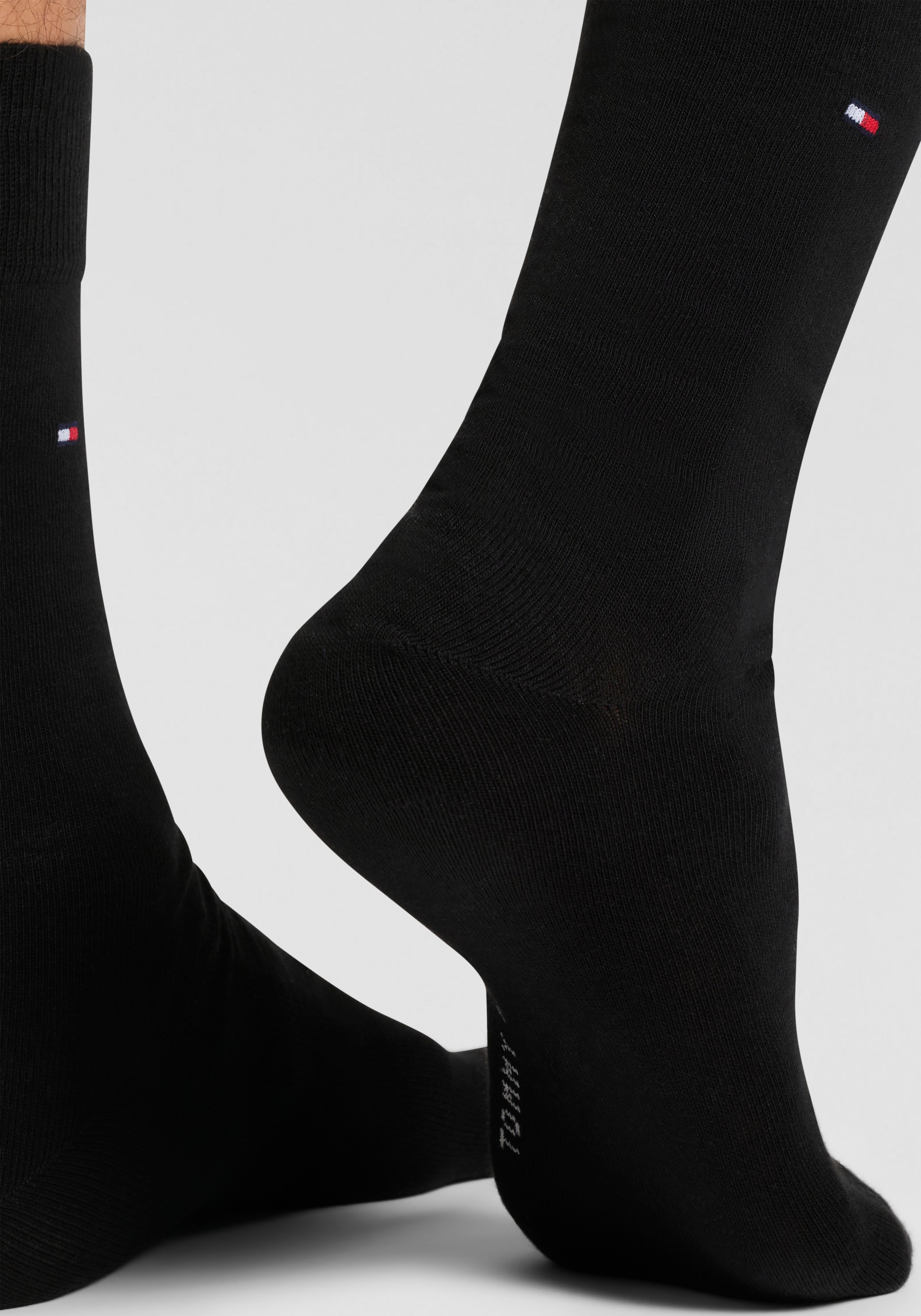 Tommy Hilfiger Socken »TH MEN SOCK 6P ECOM« Packung, 6 Paar, 6 Paar tlg. Gekämmte Baumwolle, atmungsaktiv, druckfreier Bund