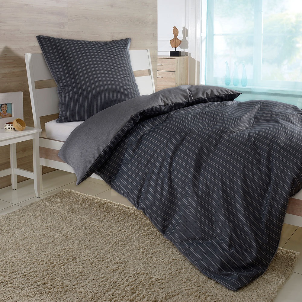 BETTWARENSHOP Wendebettwäsche »Eversatin«, (2 tlg.), edle fein glänzende Ganzjahreswäsche