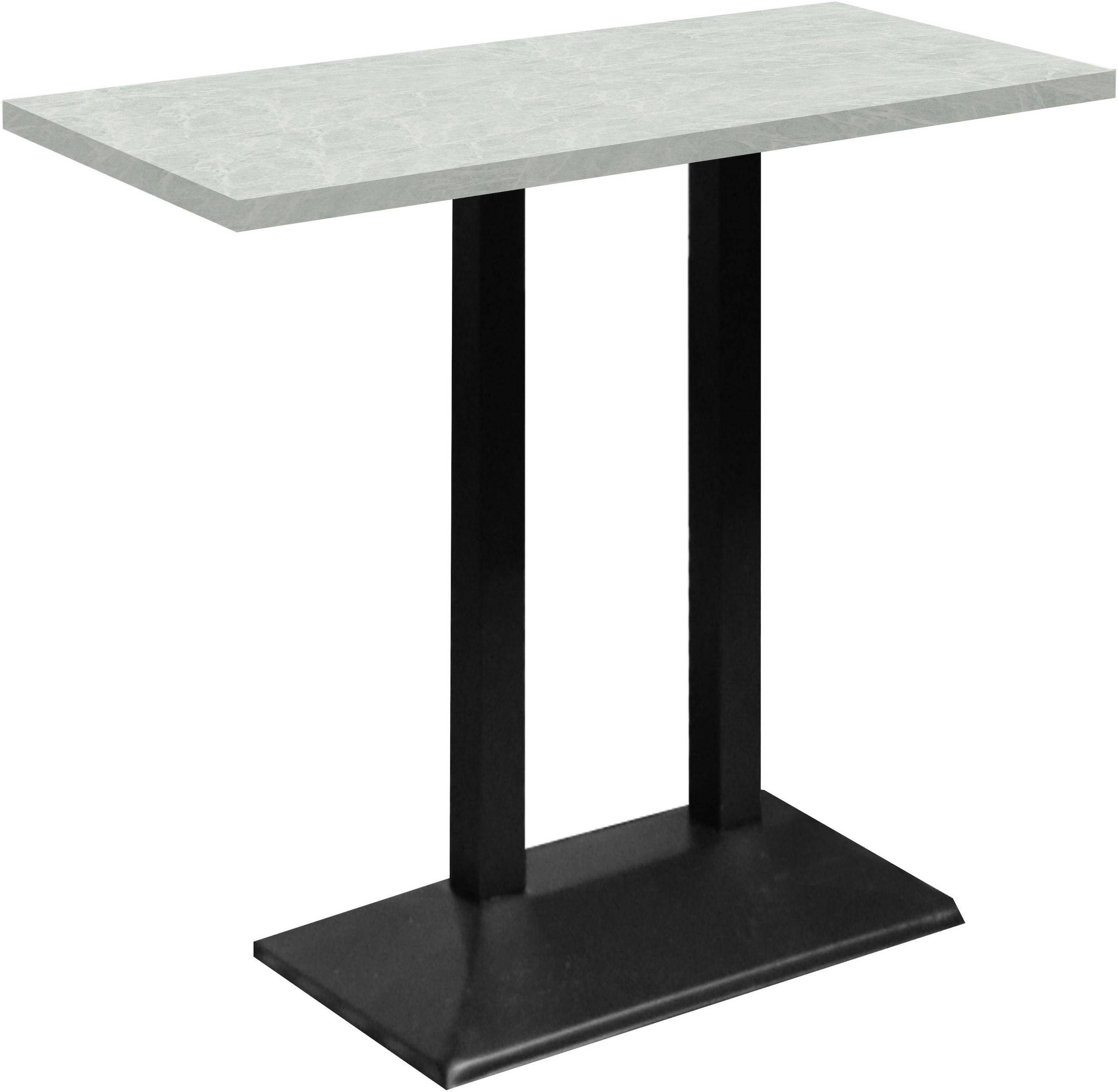 Mäusbacher Bistrotisch »Big Bistro Metall« Doppelsäulengestell, eckige Platte BHT 120x105x70 cm