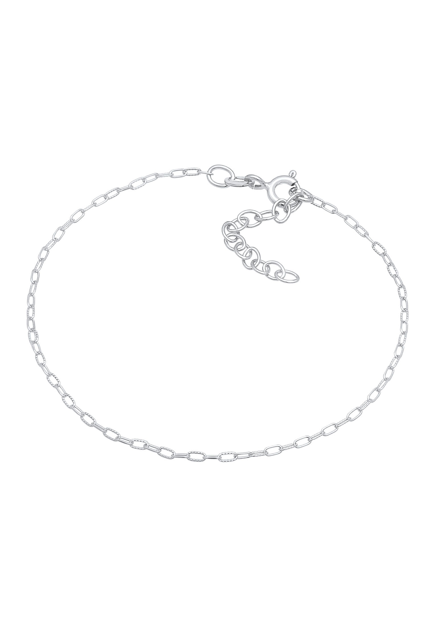 Elli Armkette »Armband Glieder Oval Fein Basic 925 Silber«