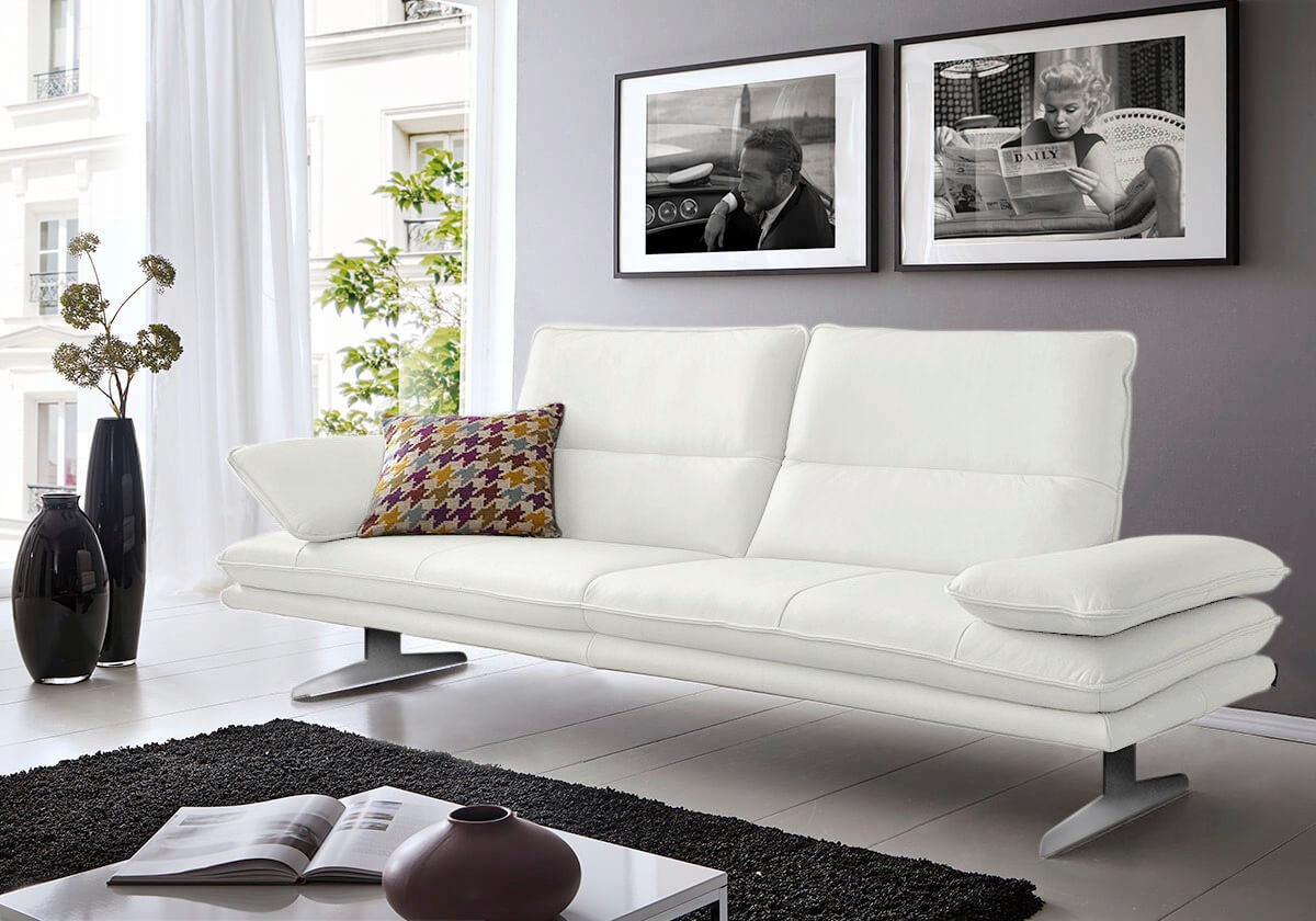 W.SCHILLIG 2,5-Sitzer »broadway Designsofa mit hohem Sitzkomfort«, Sitztiefenverstellung, Kopfteil- & Seitenteilverstellung, Breite 236cm