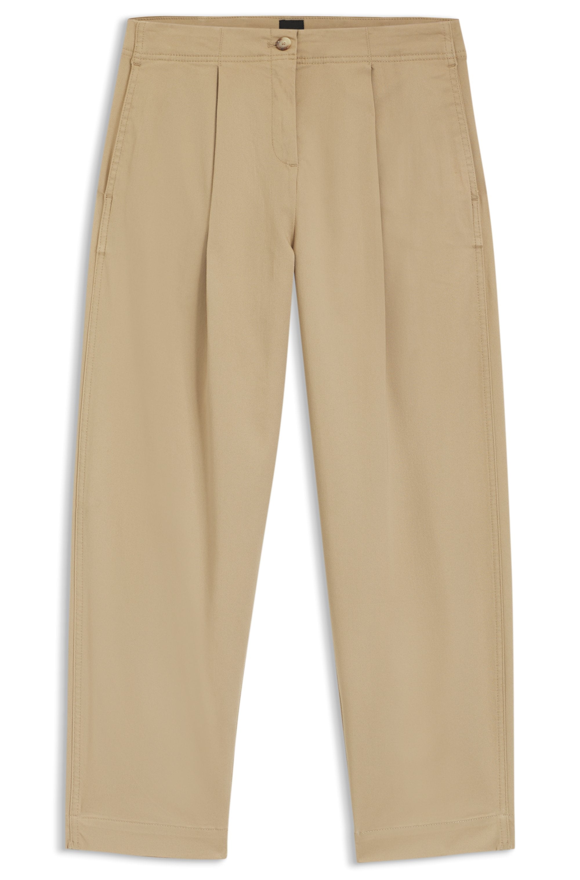 BOSS ORANGE Chinohose »Taquina Premium Damenmode«  in lockerer Passform, Barrel Fit