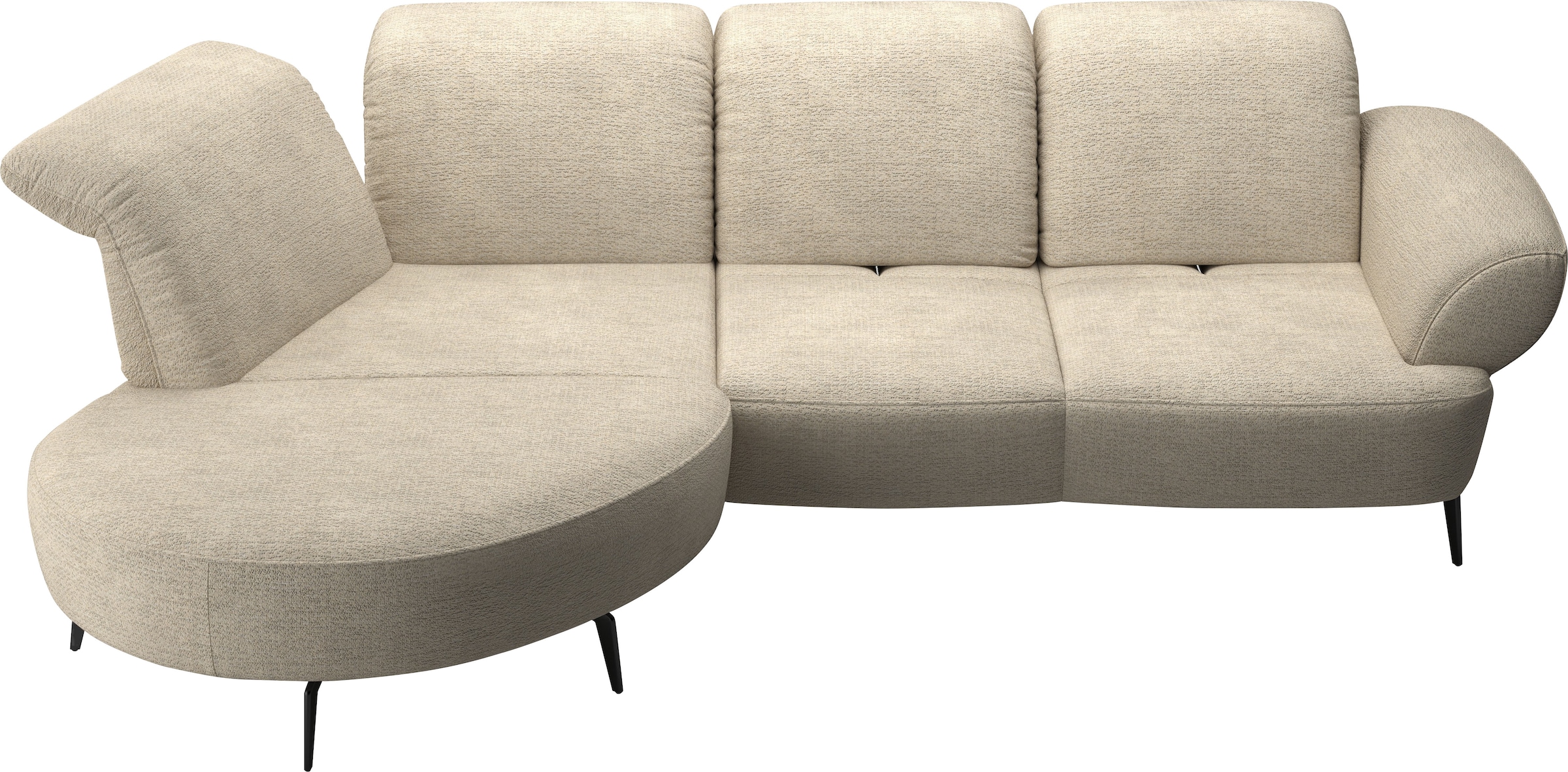 sit&more Ecksofa »Dance, L-Form, inkl. Sitztiefenverstellung«, inkl. Click&Seat, optional mit Kopfteilverstellung