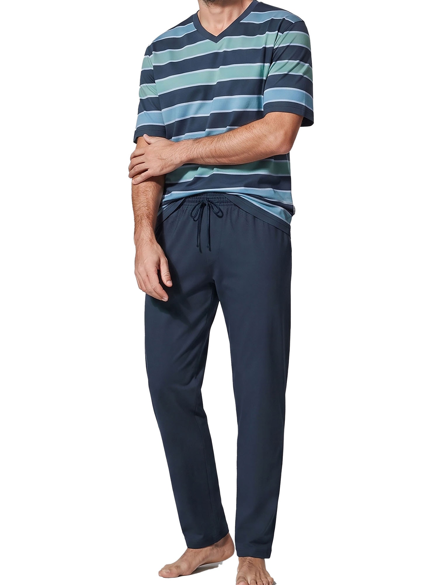 Ammann Pyjama »Herren T-Shirt, lange Hose Night & Relax« 1 Stk.