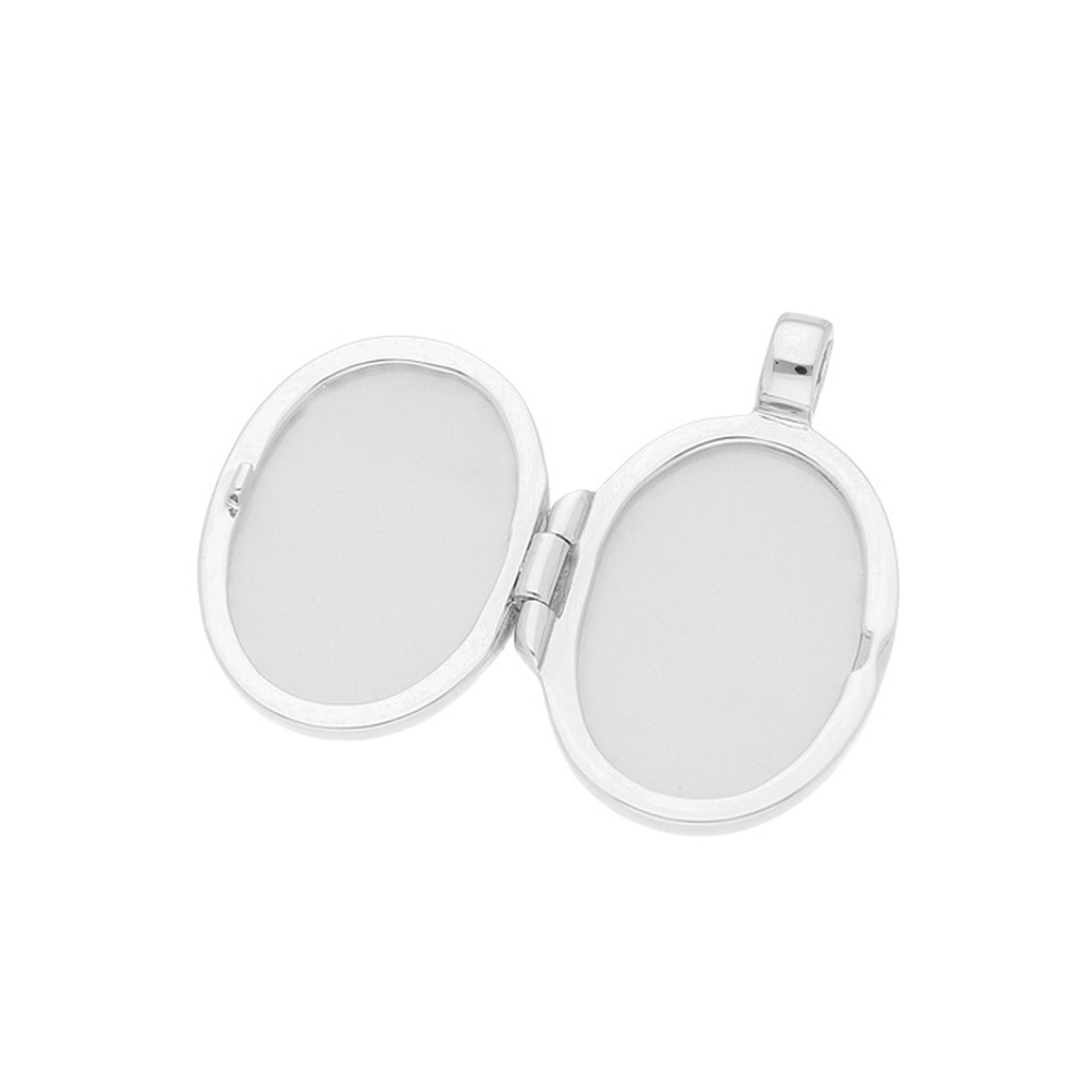 GIORGIO MARTELLO MILANO Medallionanhänger »Anhänger Medaillon oval mit Zirkonia, Silber 925«