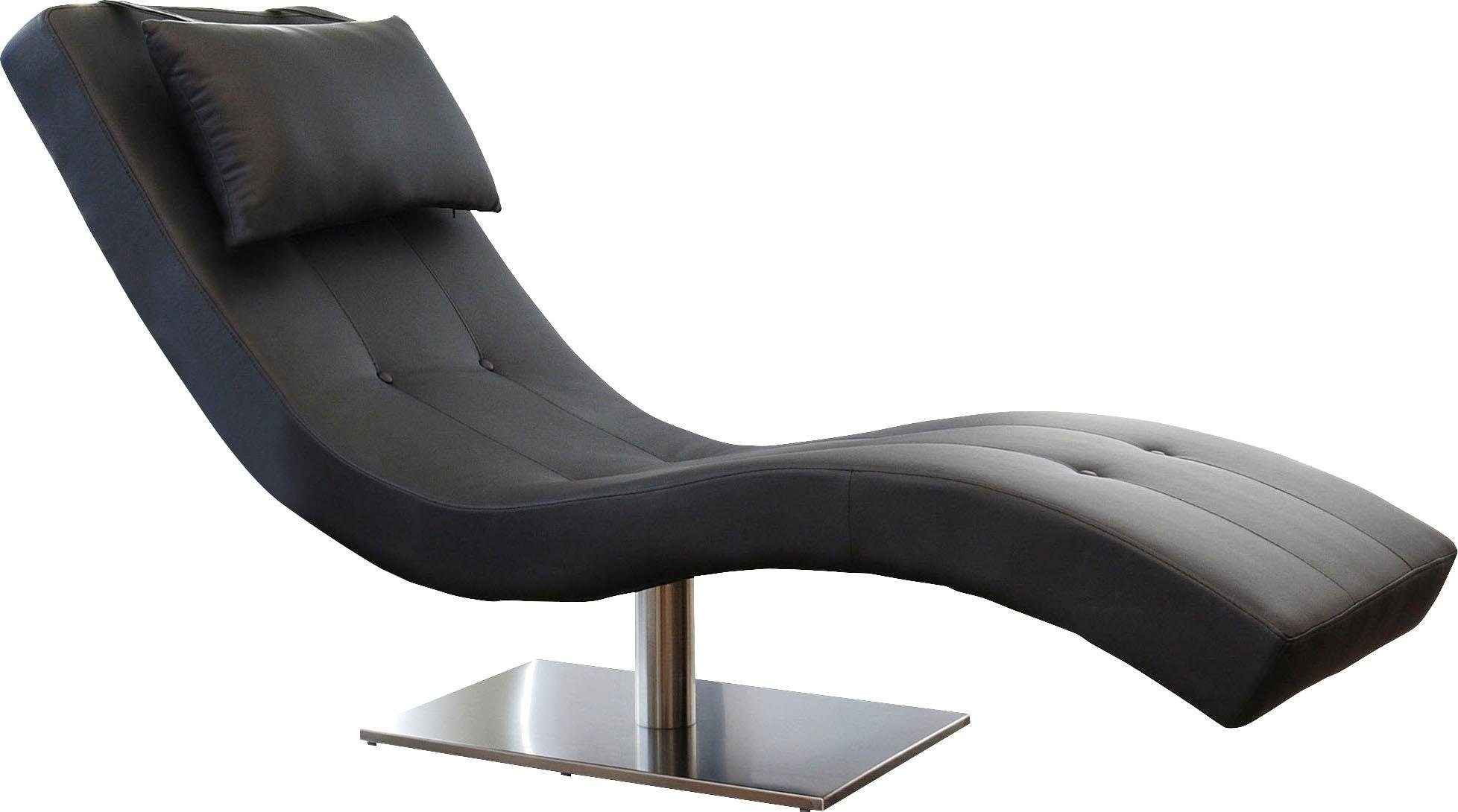SalesFever Relaxsessel »Komfortabler Relaxsessel«, mit Nackenkissen, Relaxliege mit modernem Metallfuß