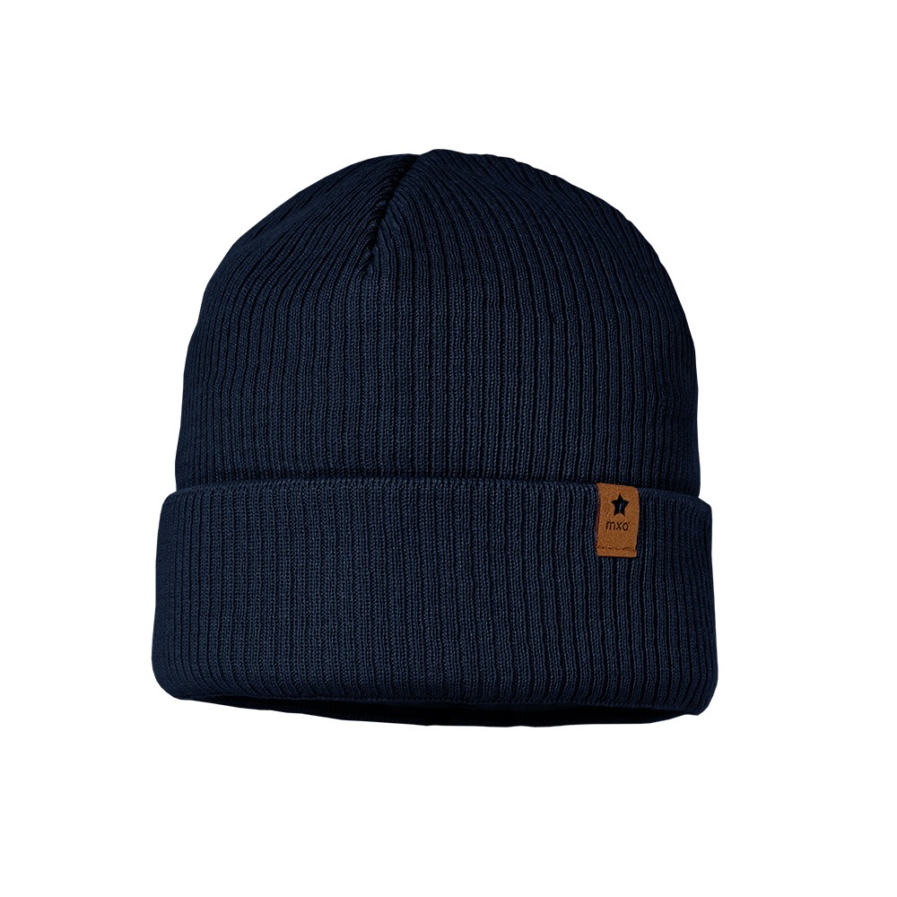 Maximo Beanie aus Baumwolle in blau, Größe 55