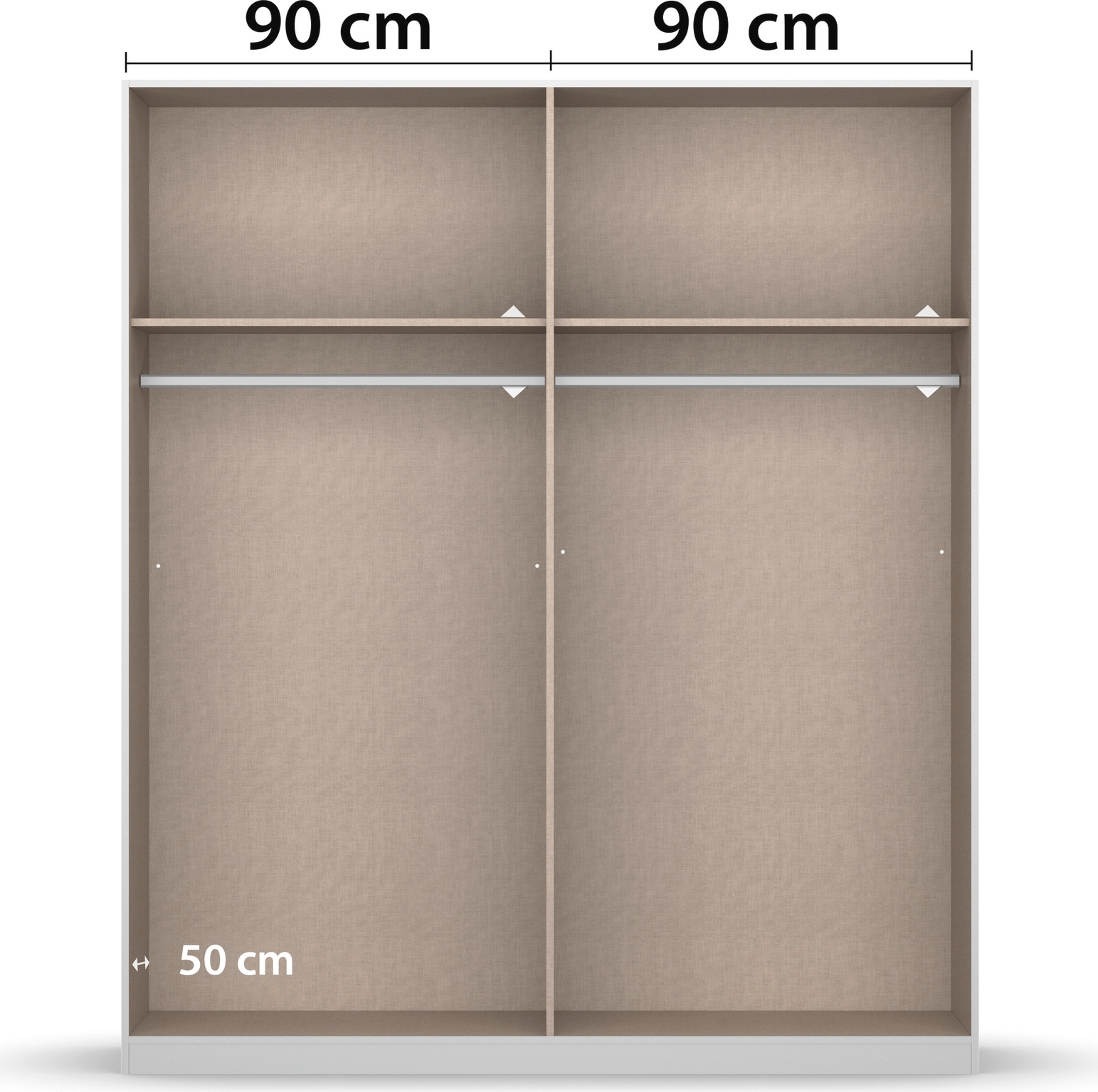 INOSIGN BY RAUCH Drehtürenschrank »Ferris Schrank Breite 2,10m BESTSELLER Schlafzimmerschrank«, Kleiderschrank mit Spiegel in den Ausführungen BASIC/CLASSIC/PREMIUM