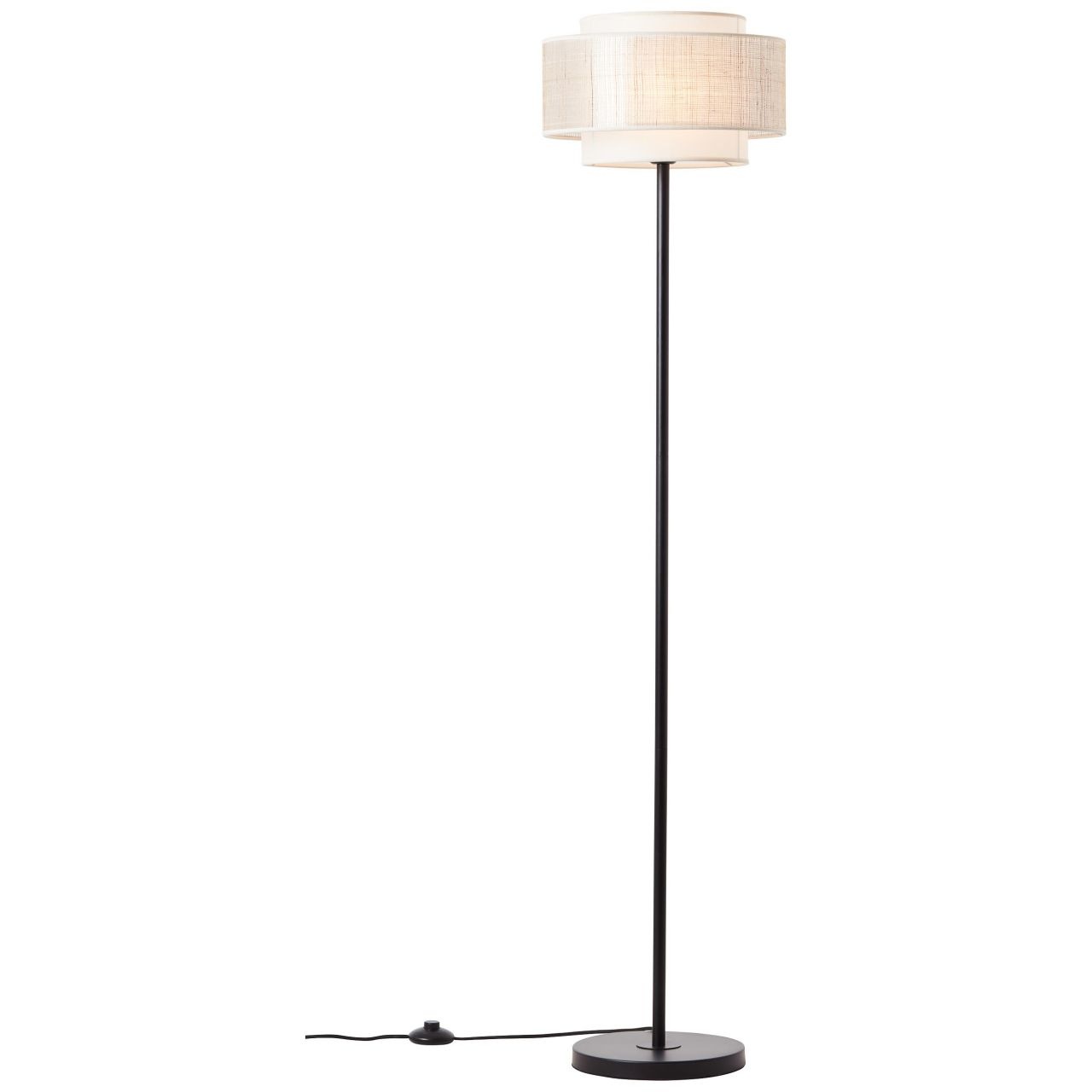 Brilliant Stehlampe »Odar« E27 1 Stk. Stehlampe 1flg schwarz/beige