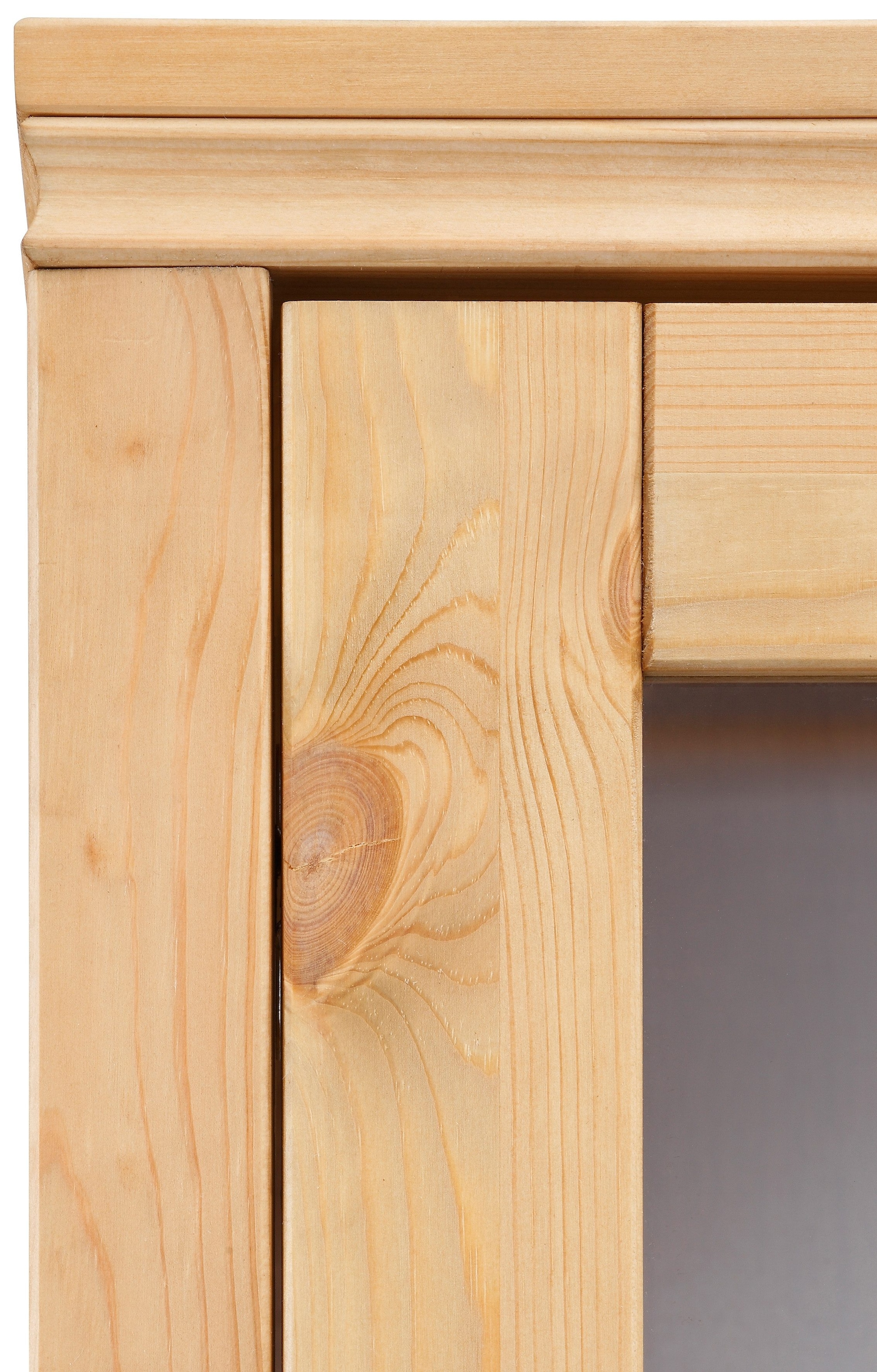 Home affaire Vitrine »Gotland«, Breite 80 cm, Höhe 178 cm, mit Glastüren, aus massiver Kiefer, FSC®