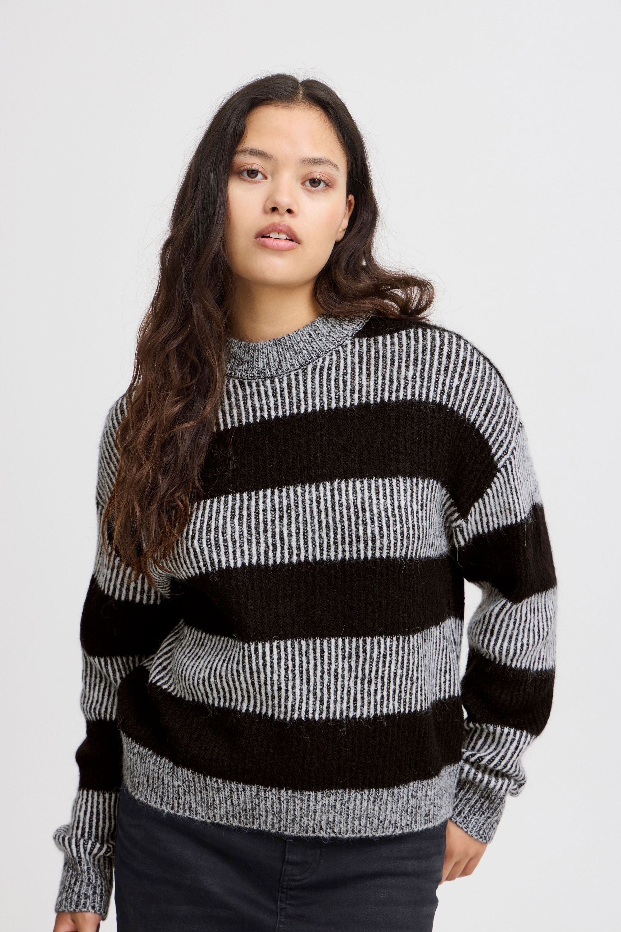 Ichi Strickfleece-Pullover »Strickpullover IHKAMARA LS13«