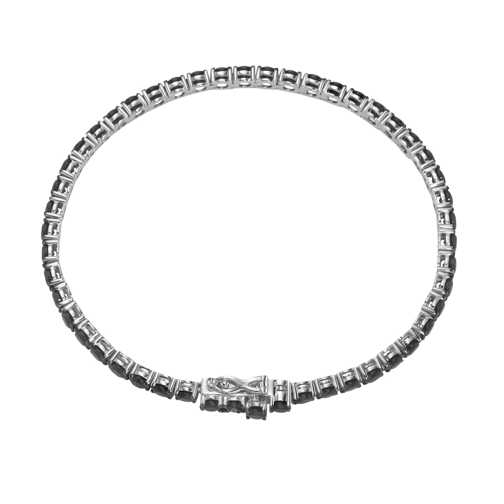 GIORGIO MARTELLO MILANO Armband »Armband mit schwarzen Zirkonia, Silber 925«