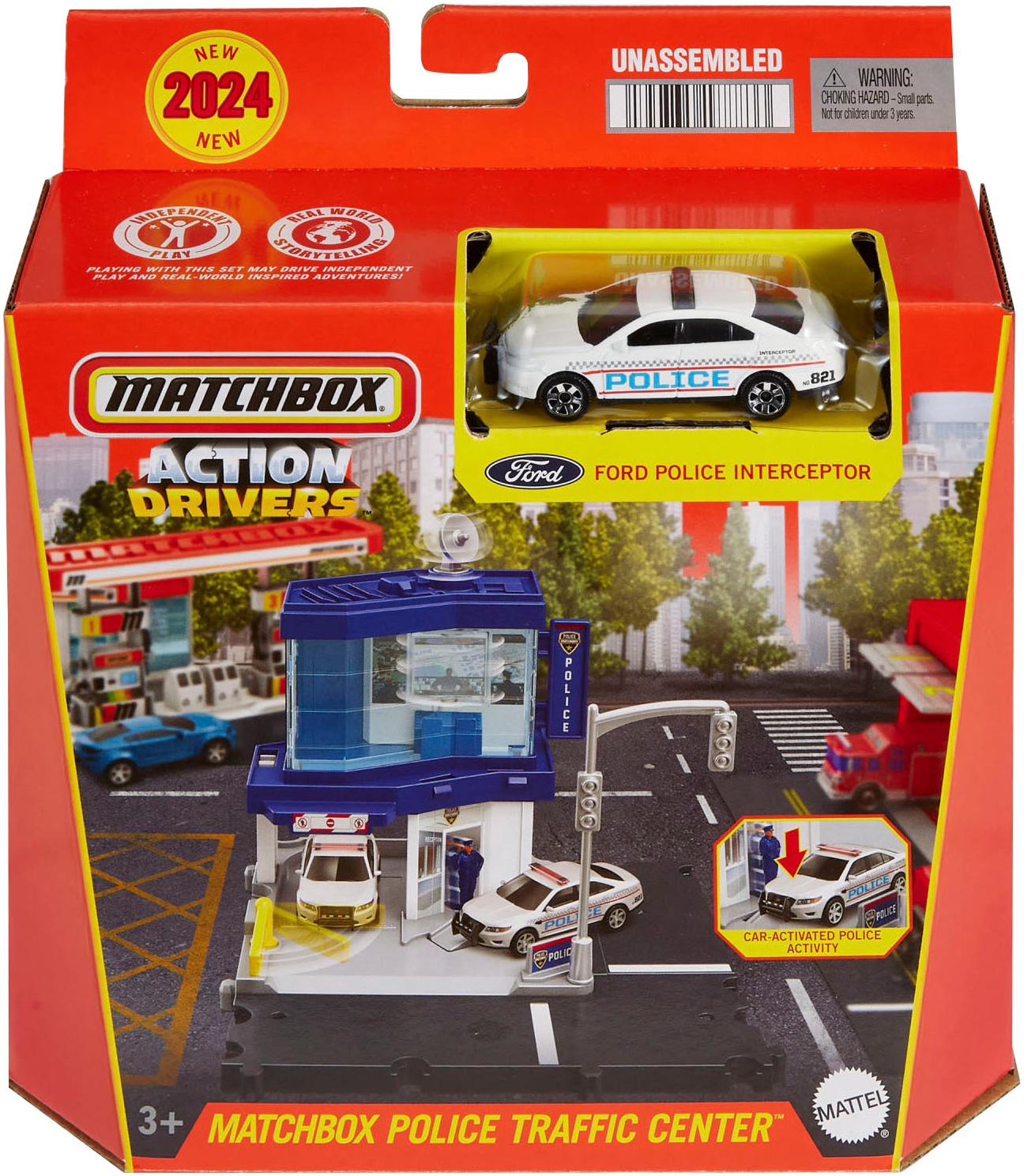 MATCHBOX Spielwelt »Police Traffic Center«, inklusive 1 Fahrzeug