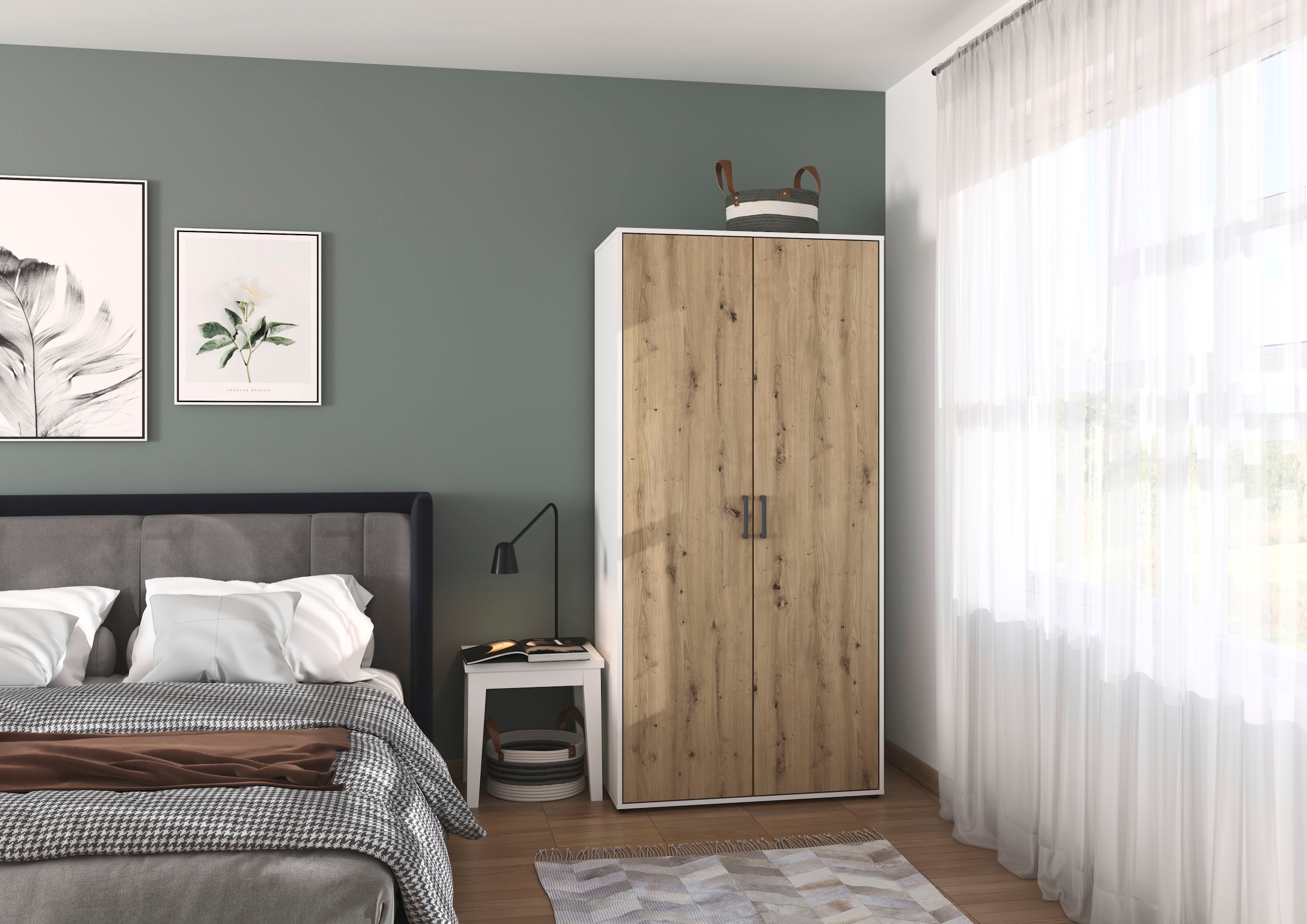 rauch Kleiderschrank »VOYAGER Garderobe Wäscheschrank  Schlafzimmer« in 3 verschiedenen Ausstattungen BASIC/CLASSIC/PREMIUM,  mit 2 modernen Griffvarianten, viel Stauraum MADE IN GERMANY